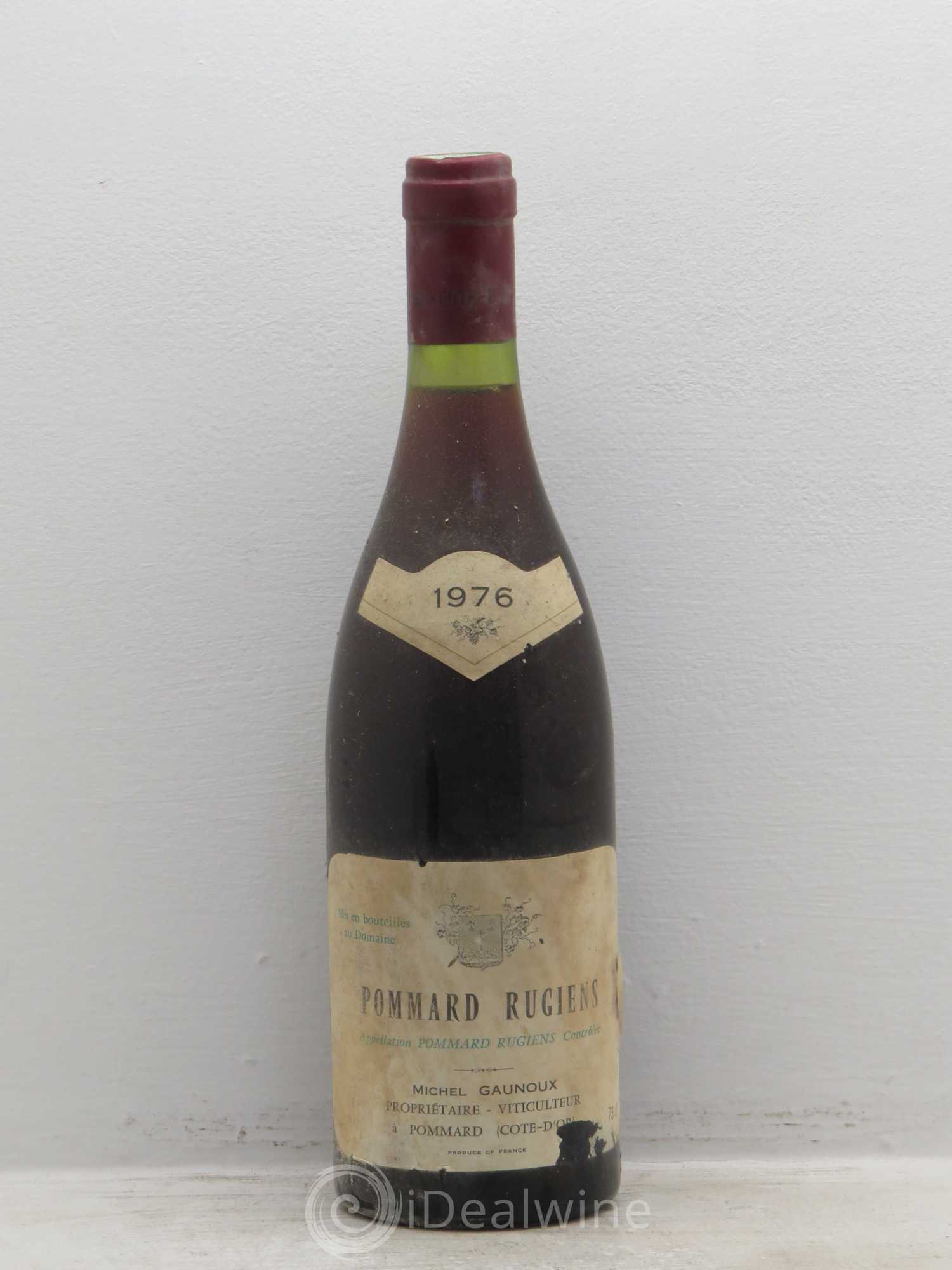 Pommard 1er Cru Rugiens François Gaunoux (Domaine) 1976 - Lot de 1 bouteille - 0
