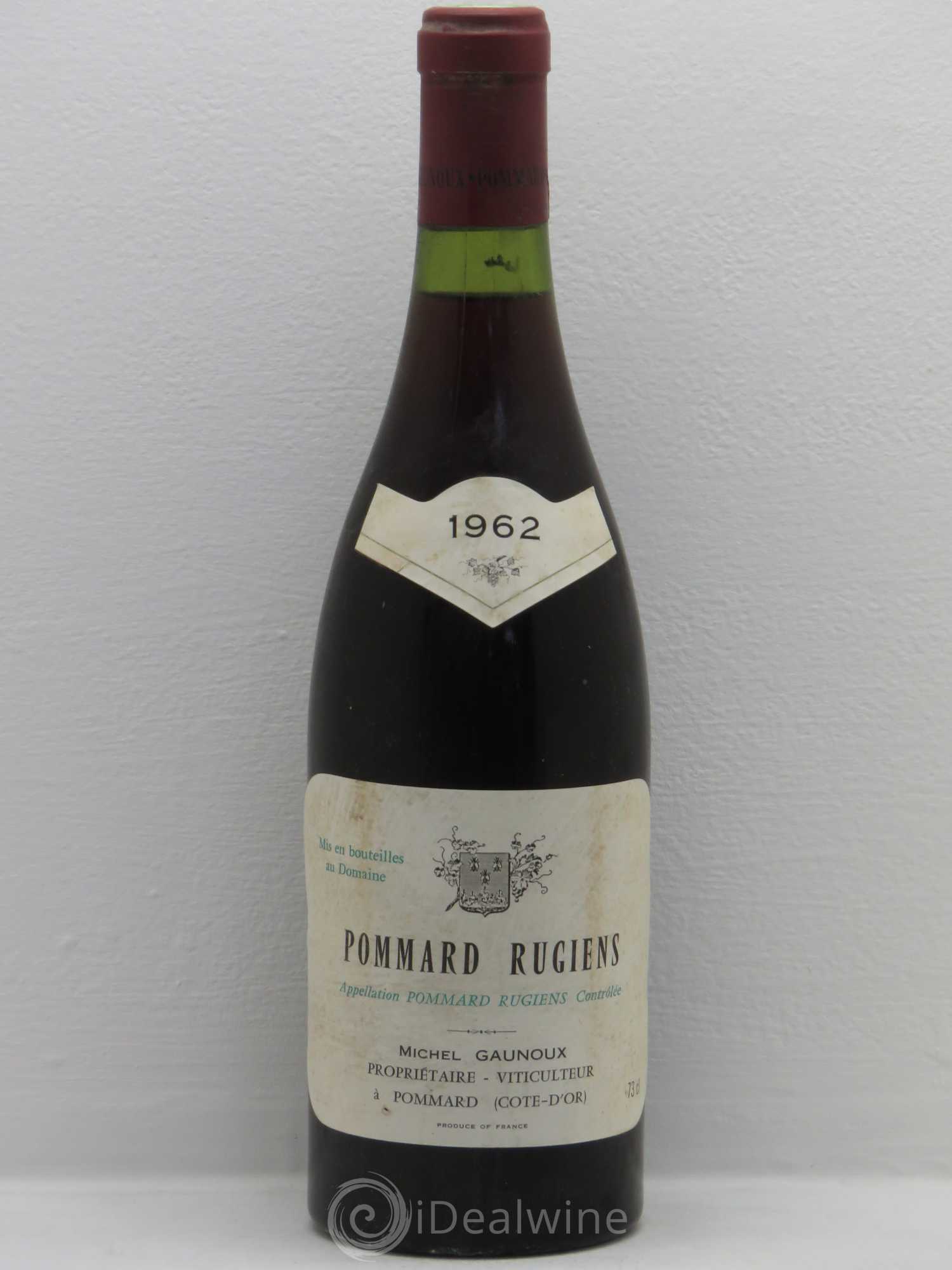 Pommard 1er Cru Rugiens François Gaunoux (Domaine) 1962 - Lot de 1 bouteille - 0
