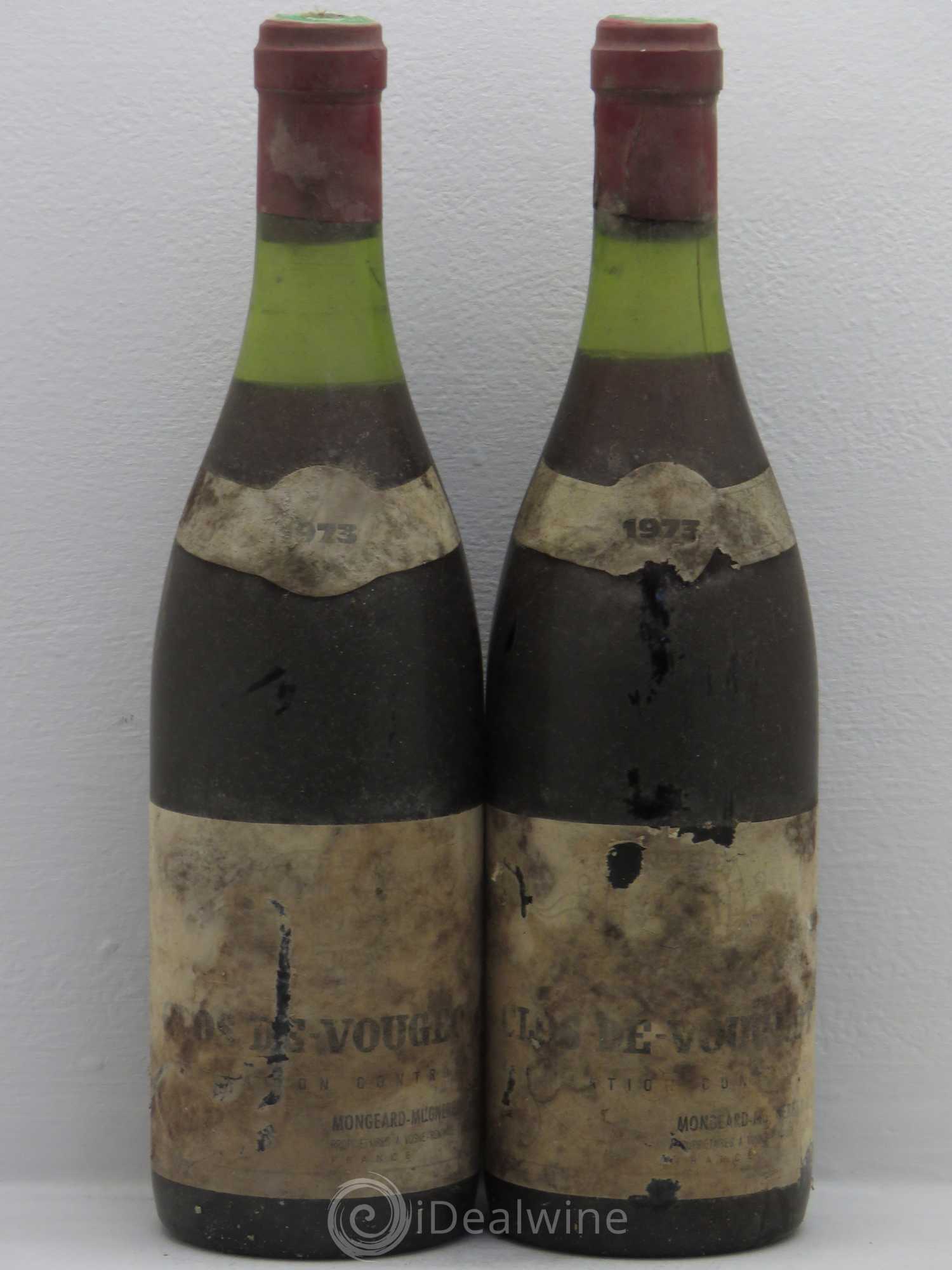 Clos de Vougeot Grand Cru Mongeard-Mugneret (Domaine) 1973 - Lotto di 2 bottiglie - 0