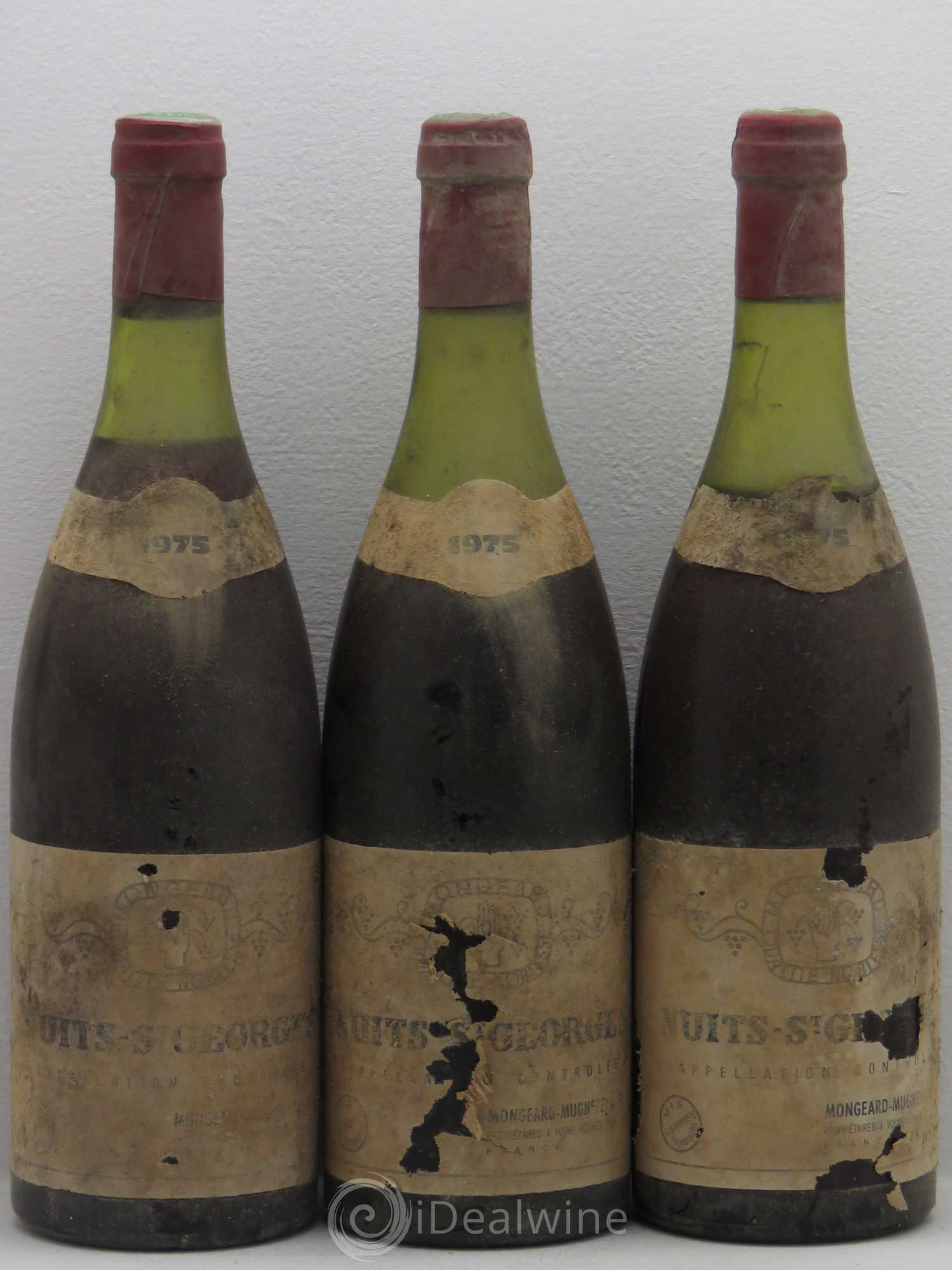 Nuits-Saint-Georges (sans prix de réserve) 1975 - Lot de 3 bouteilles - 0