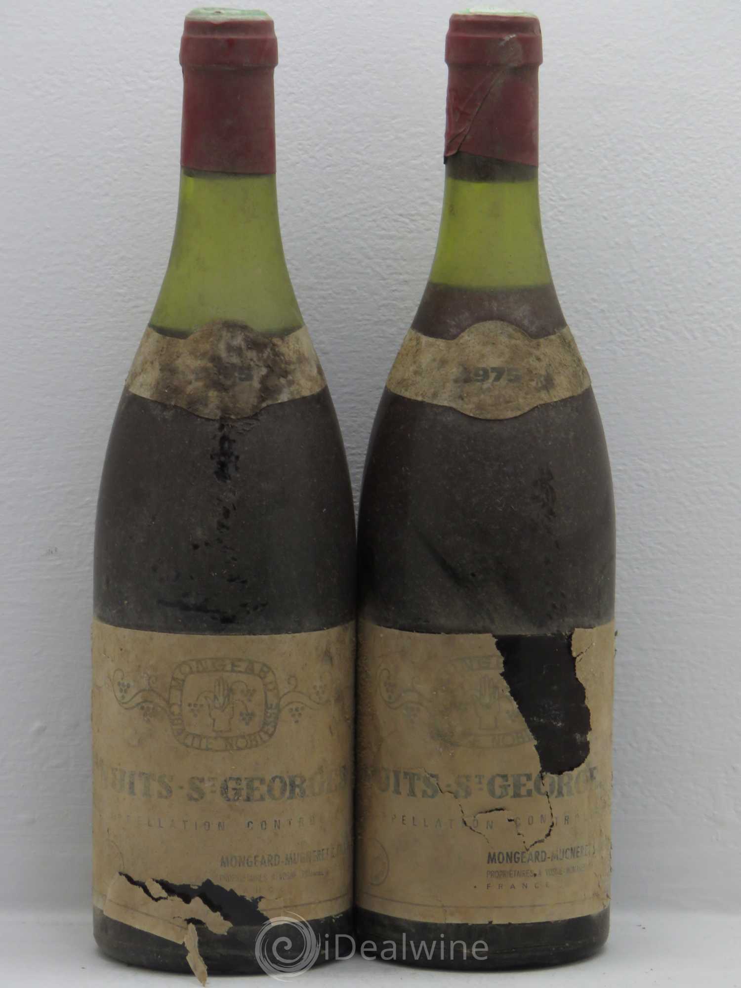 Nuits-Saint-Georges (sans prix de réserve) 1975 - Lot de 2 bouteilles - 0