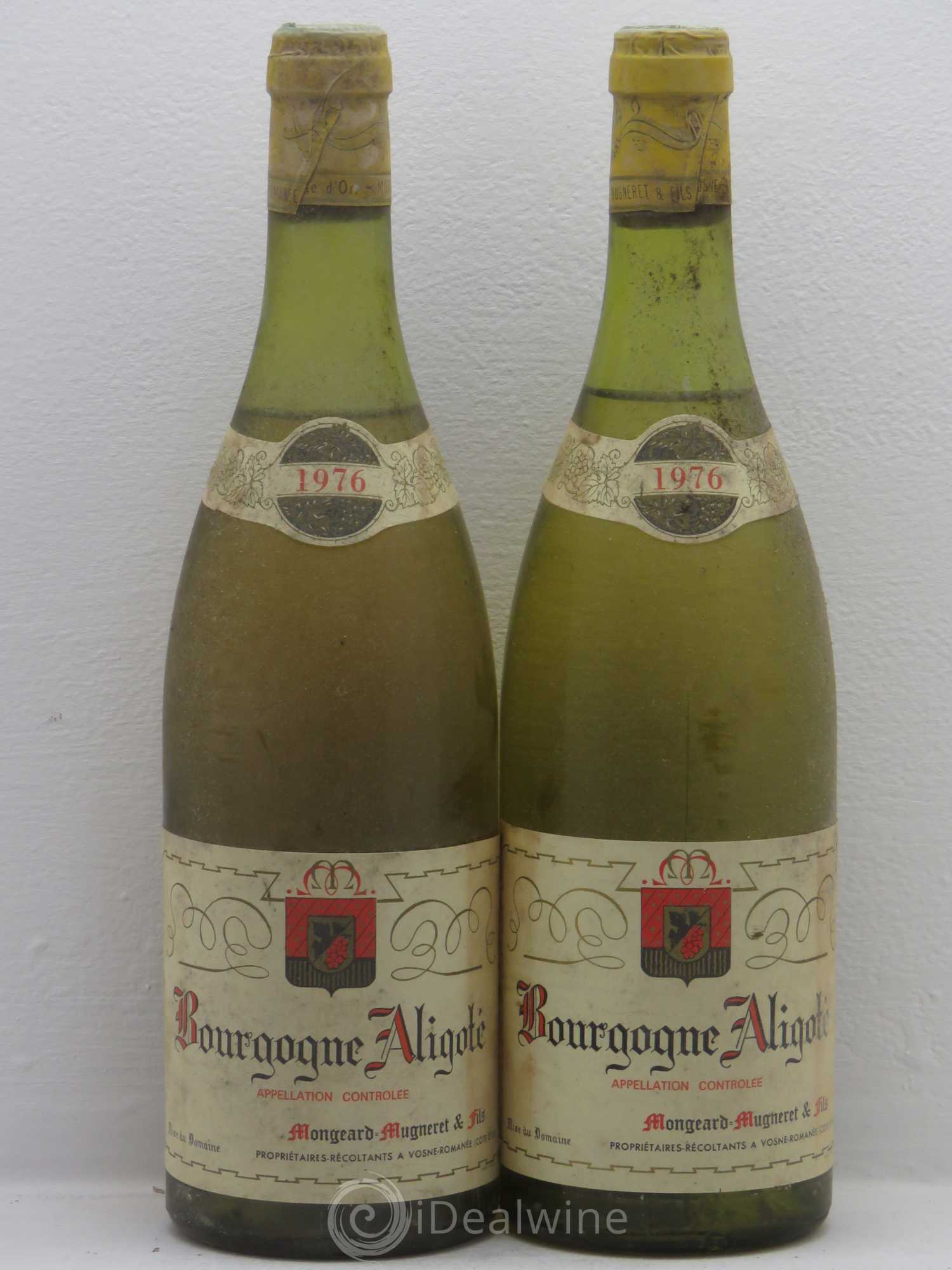 Bourgogne Aligoté Domaine Mongeard-Mugneret 1976 - Posten von 2 Flaschen - 0