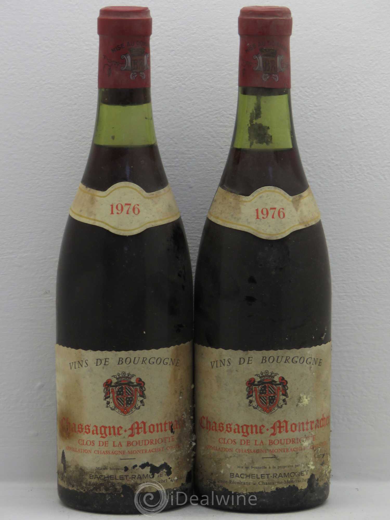 Chassagne-Montrachet 1er Cru Clos de la Boudriotte Bachelet-Ramonet 1976 - Lot de 2 bouteilles - 0