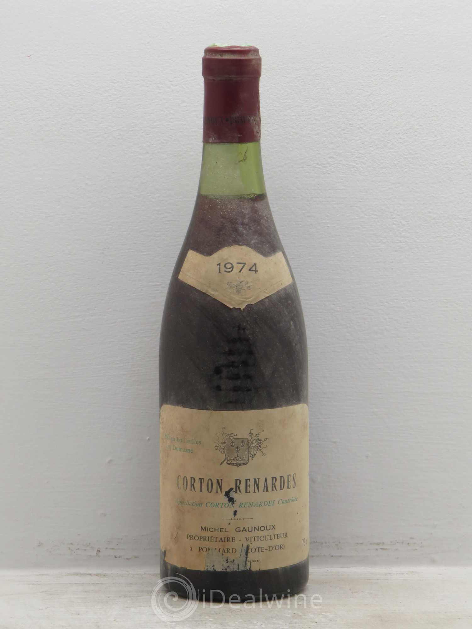 Corton Grand Cru Renardes Michel Gaunoux 1974 - Lot de 1 bouteille - 0
