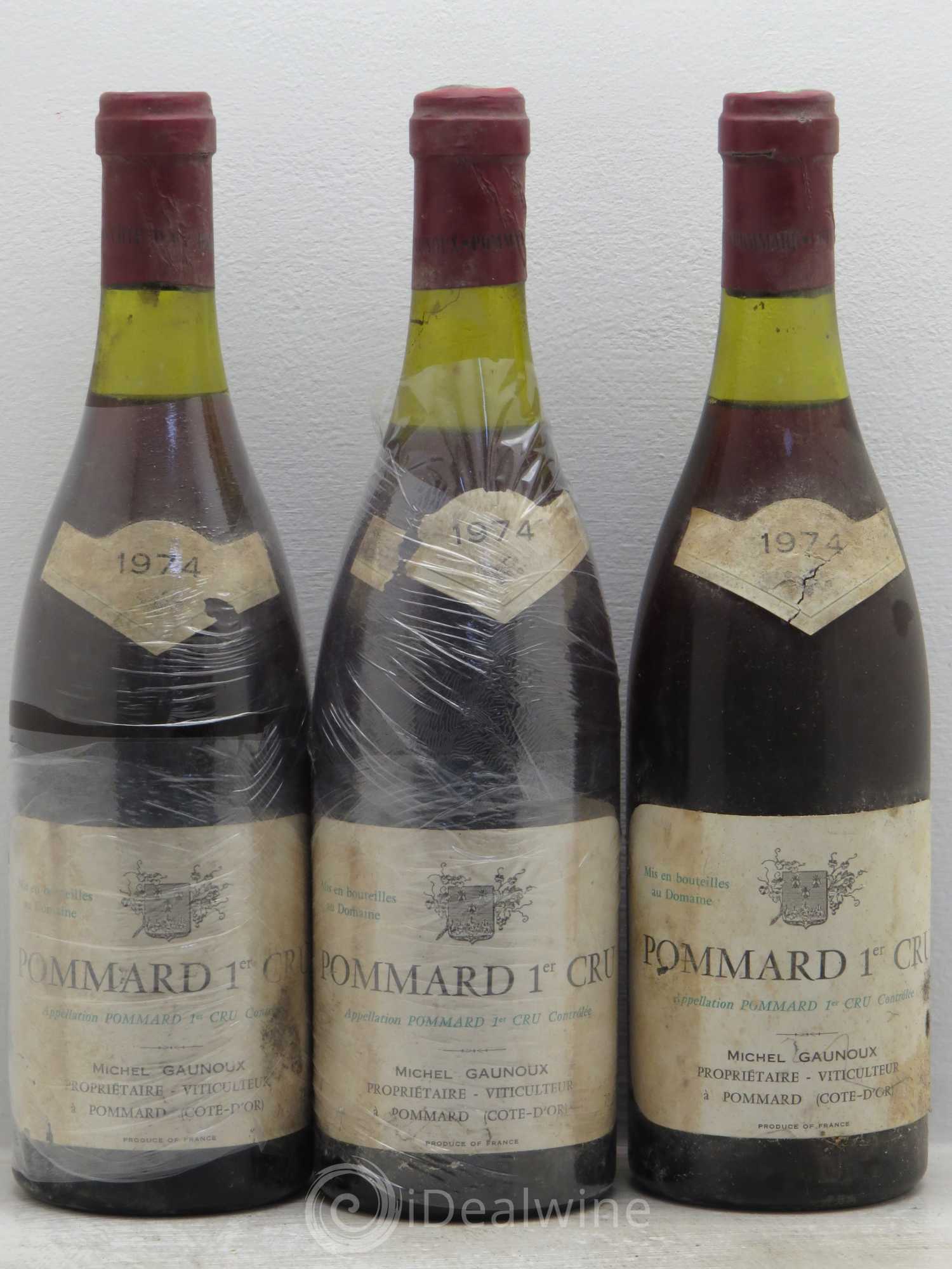 Pommard 1er Cru 1974 - Lot de 3 bouteilles - 0