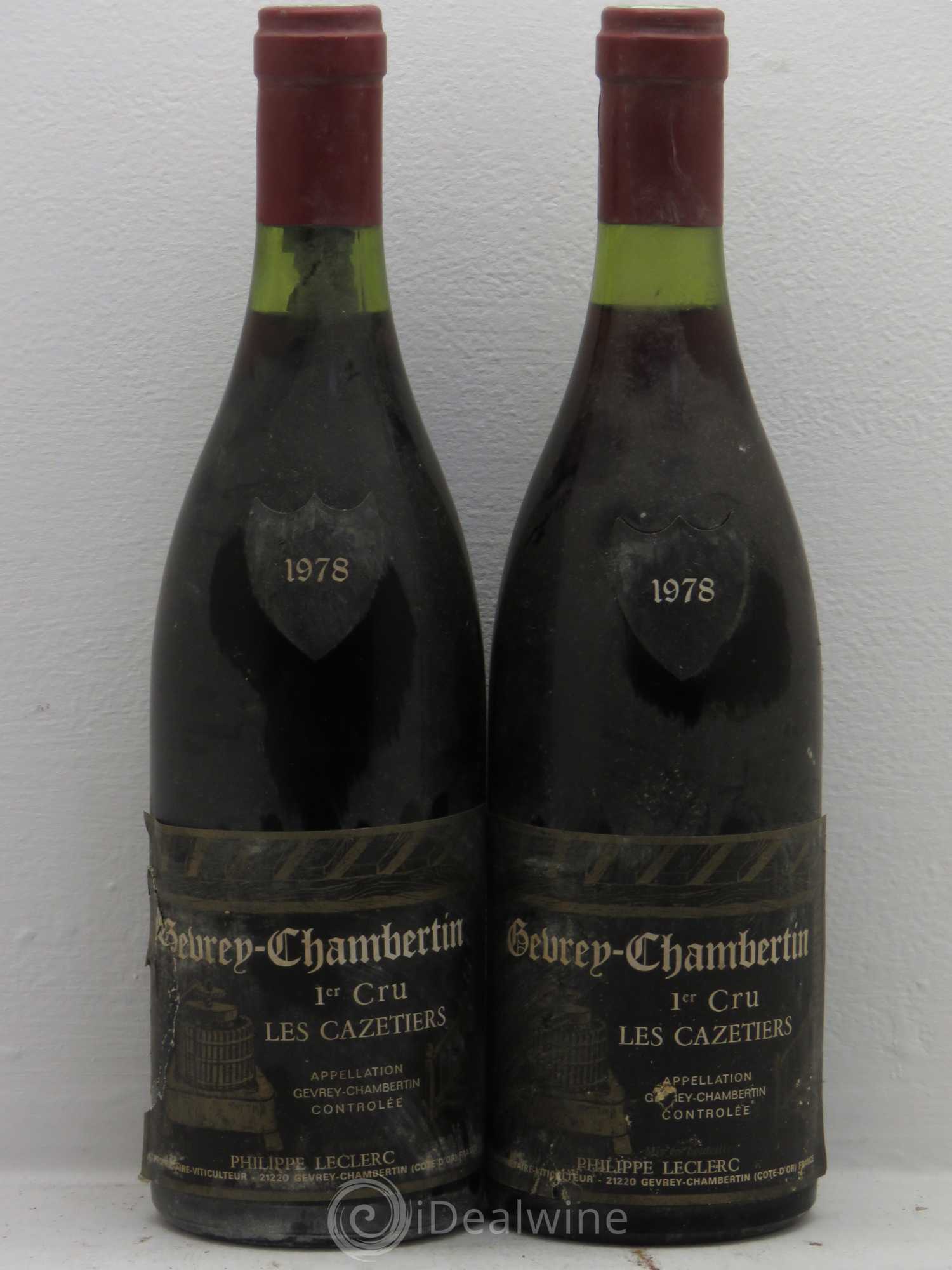 Gevrey-Chambertin 1er Cru 1978 - Lot de 2 bouteilles - 0