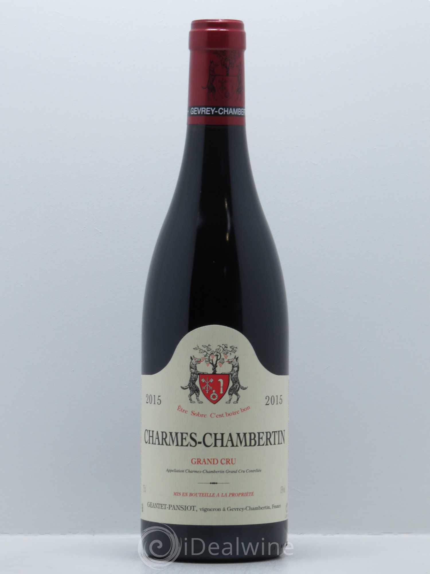 Charmes-Chambertin Grand Cru Geantet-Pansiot 2015 - Lot de 1 bouteille - 0