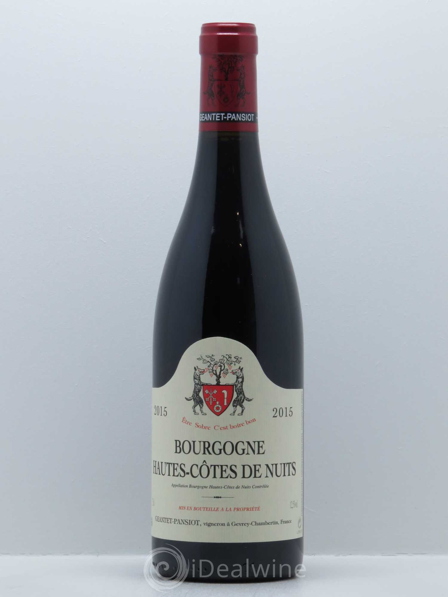 Hautes-Côtes de Nuits Geantet-Pansiot 2015 - Lot de 1 bouteille - 0