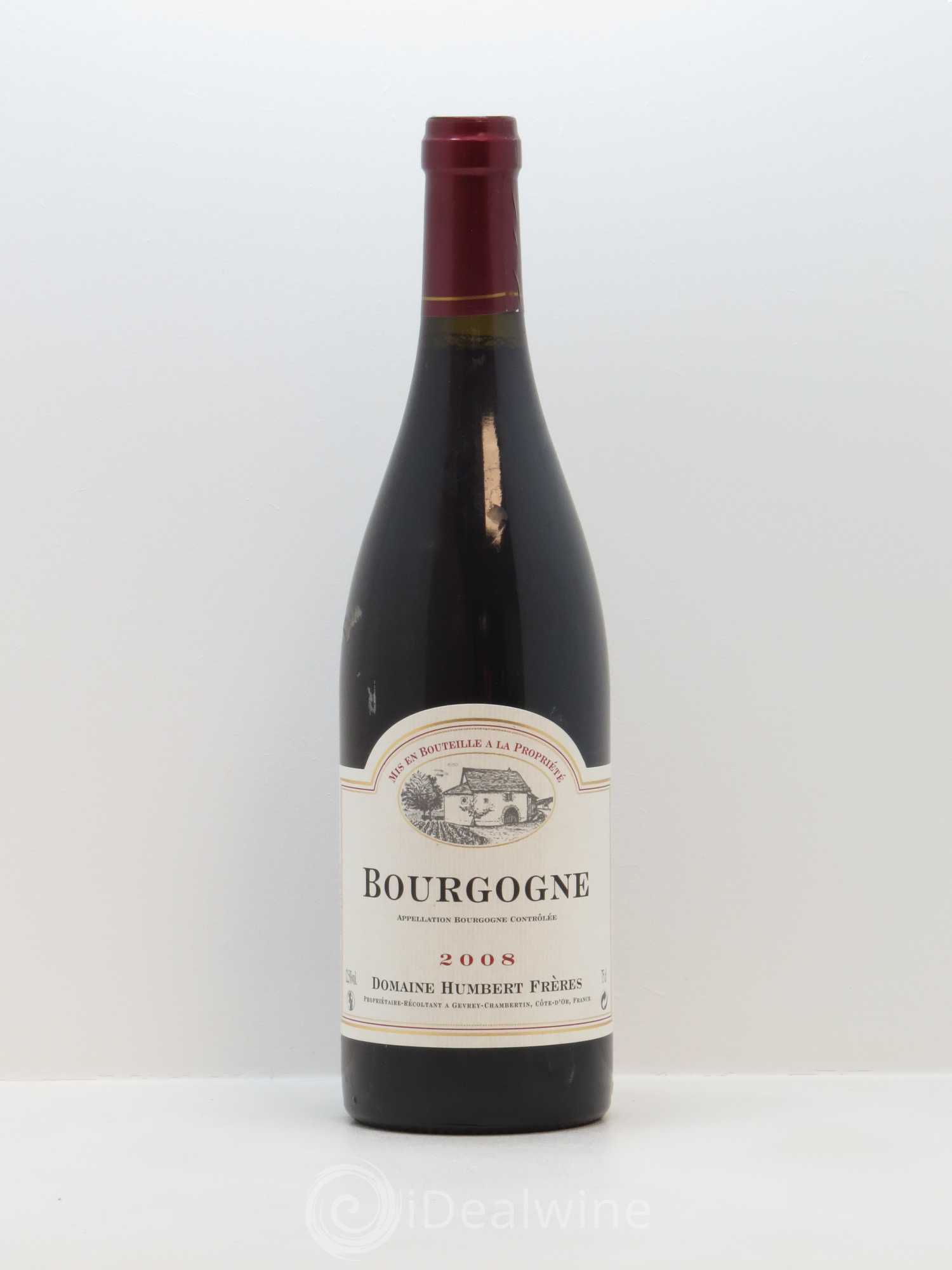 Bourgogne Pinot noir Humbert (Domaine) 2008 - Lot de 1 bouteille - 0