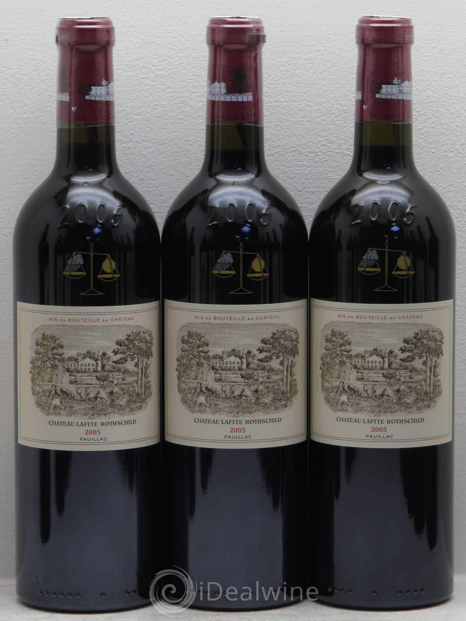 Château Lafite Rothschild 1er Grand Cru Classé 2005 - Lot de 12 bouteilles - 1
