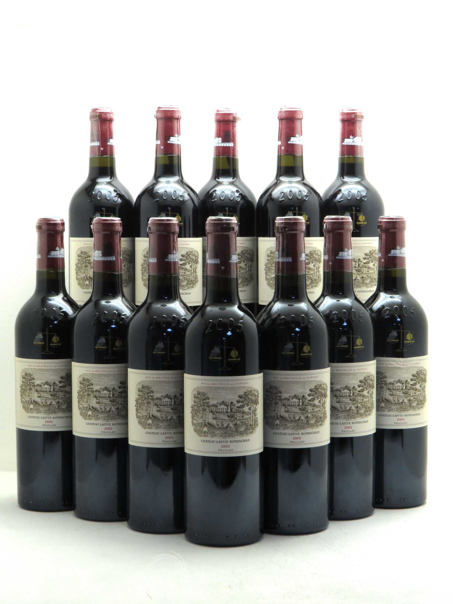 Château Lafite Rothschild 1er Grand Cru Classé 2005 - Lot de 12 bouteilles - 0