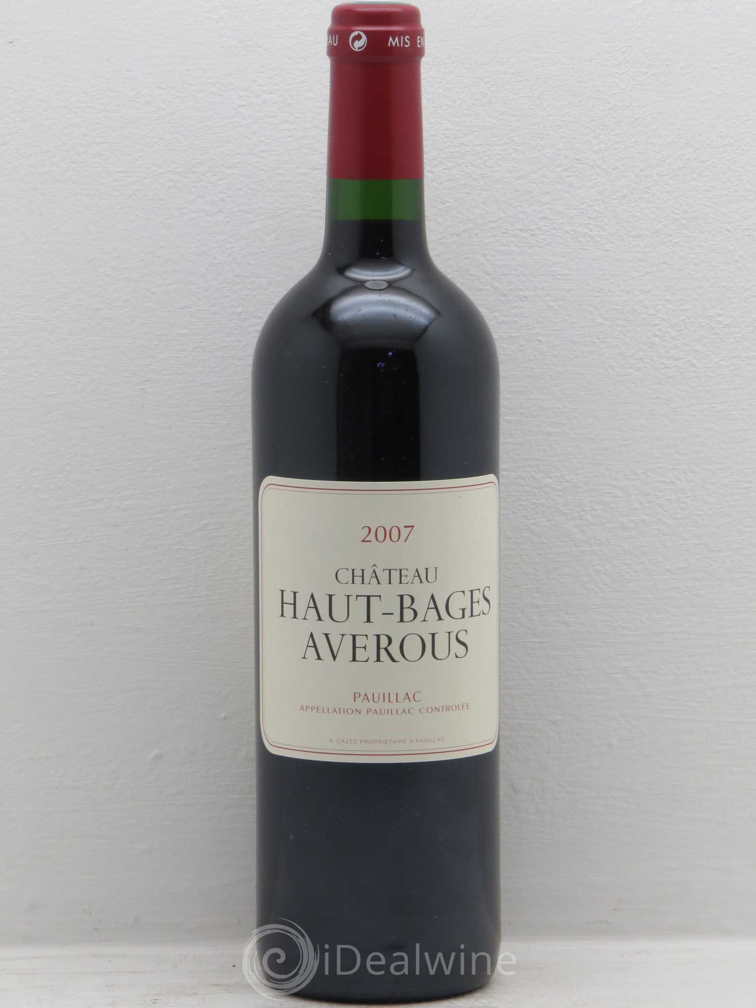 Château Haut Bages Averous Cru Bourgeois 2007 - Lot de 12 bouteilles - 0