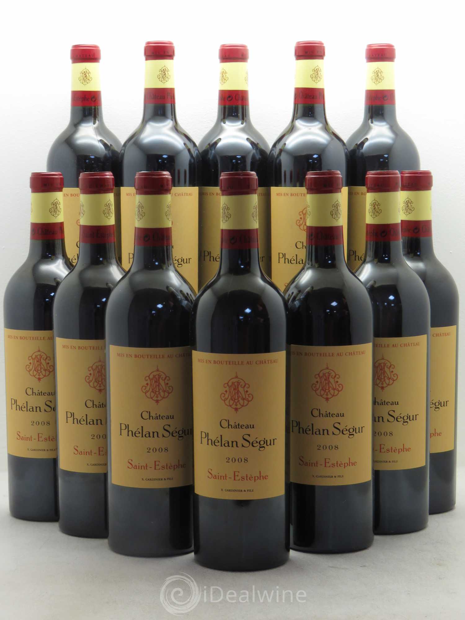 Château Phélan Ségur 2008 - Lot de 12 bouteilles - 0