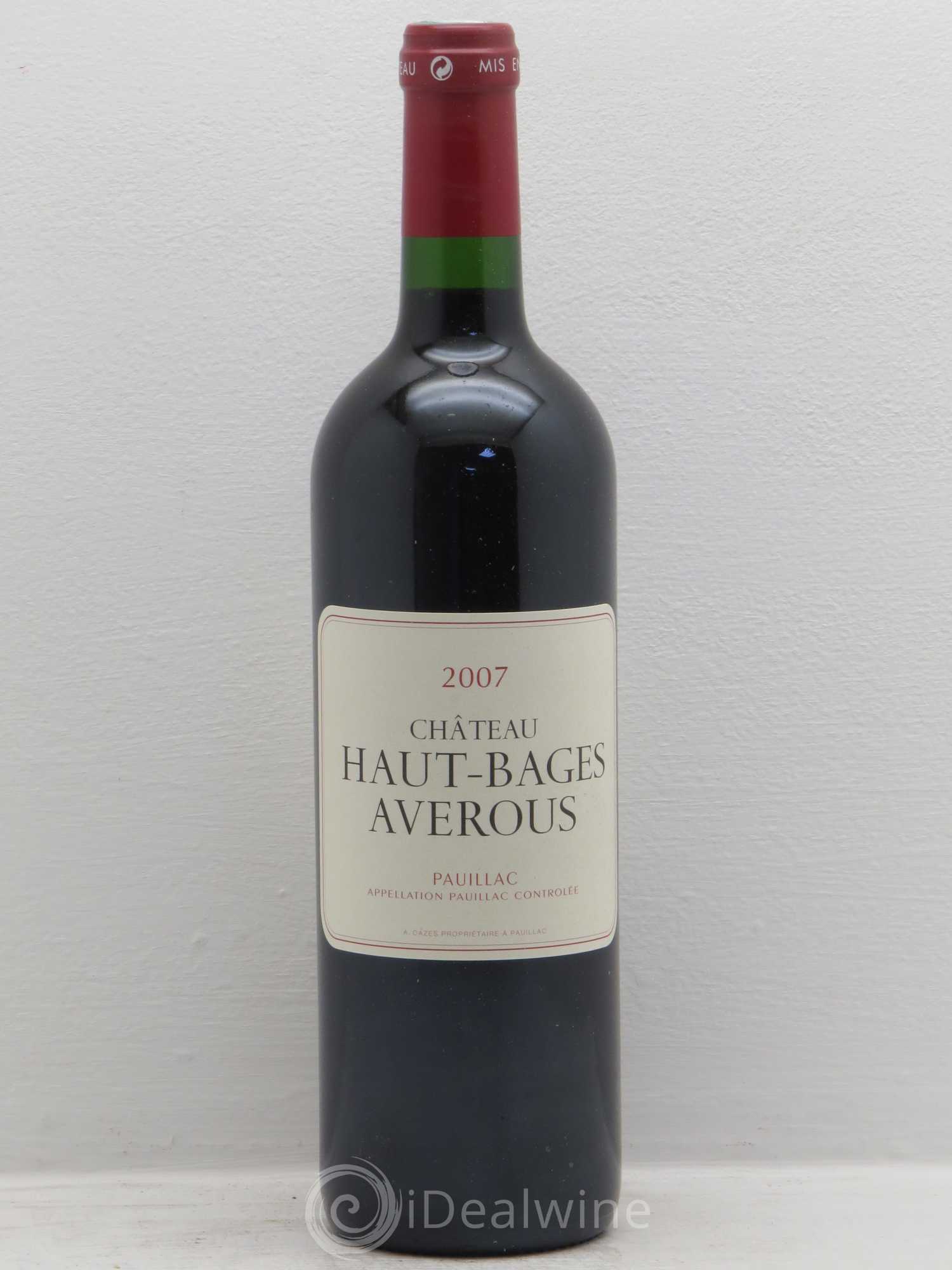 Château Haut Bages Averous Cru Bourgeois 2007 - Lot de 12 bouteilles - 0