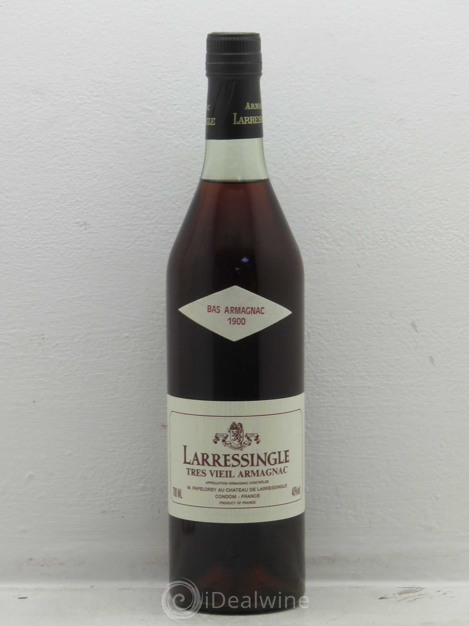 Armagnac Larressingle bas armagnac 1900 - Posten von 1 Flasche - 0