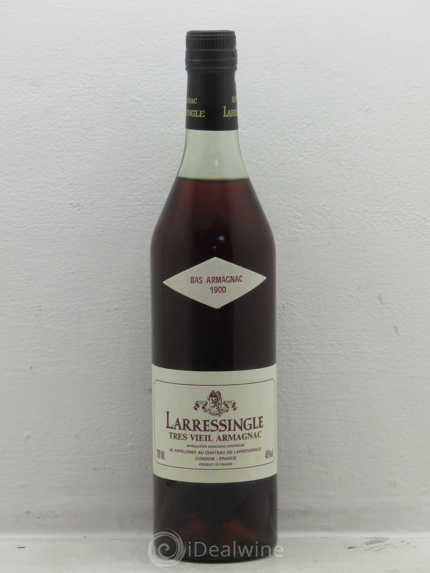 Armagnac Larressingle bas armagnac 1900 - Posten von 1 Flasche - 0