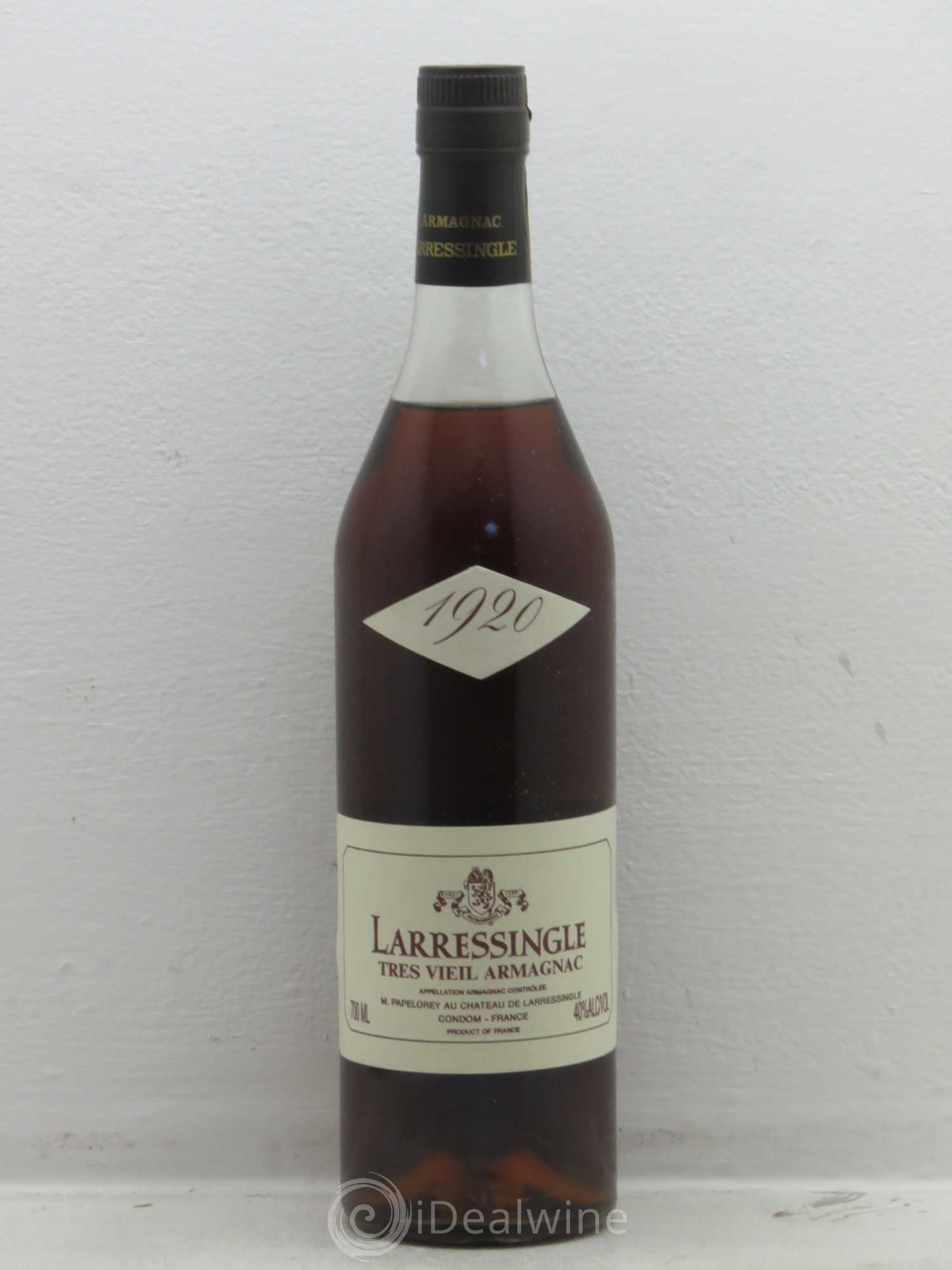 Armagnac Larressingle 1920 - Posten von 1 Flasche - 0