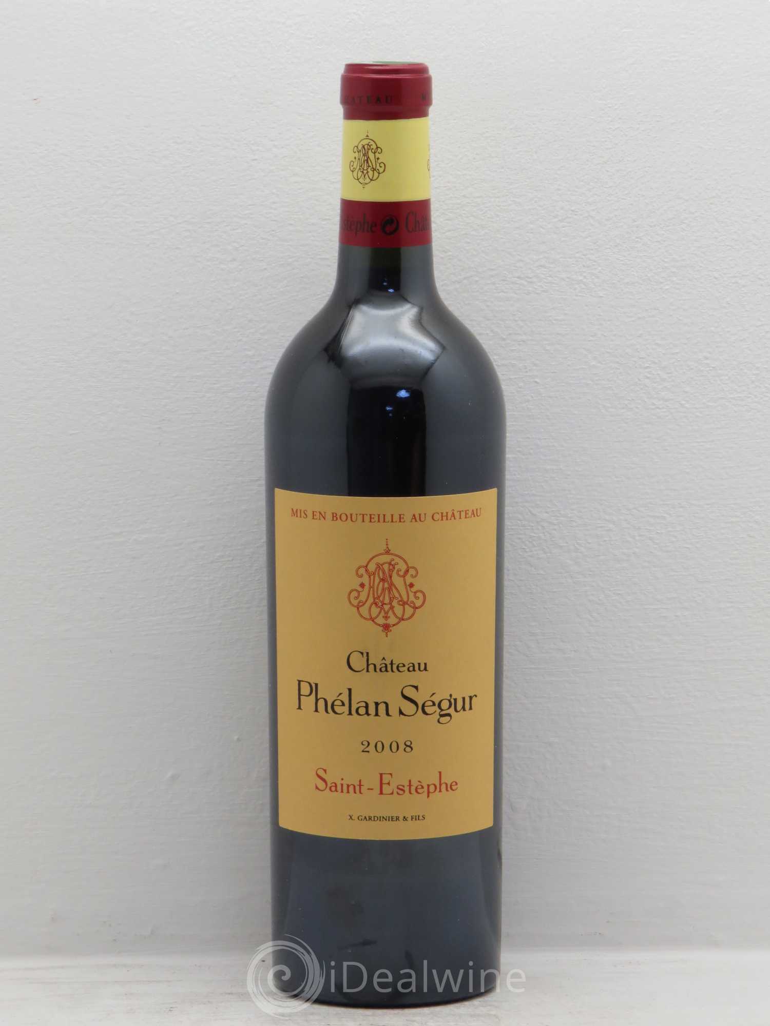 Château Phélan Ségur 2008 - Lot de 12 bouteilles - 0