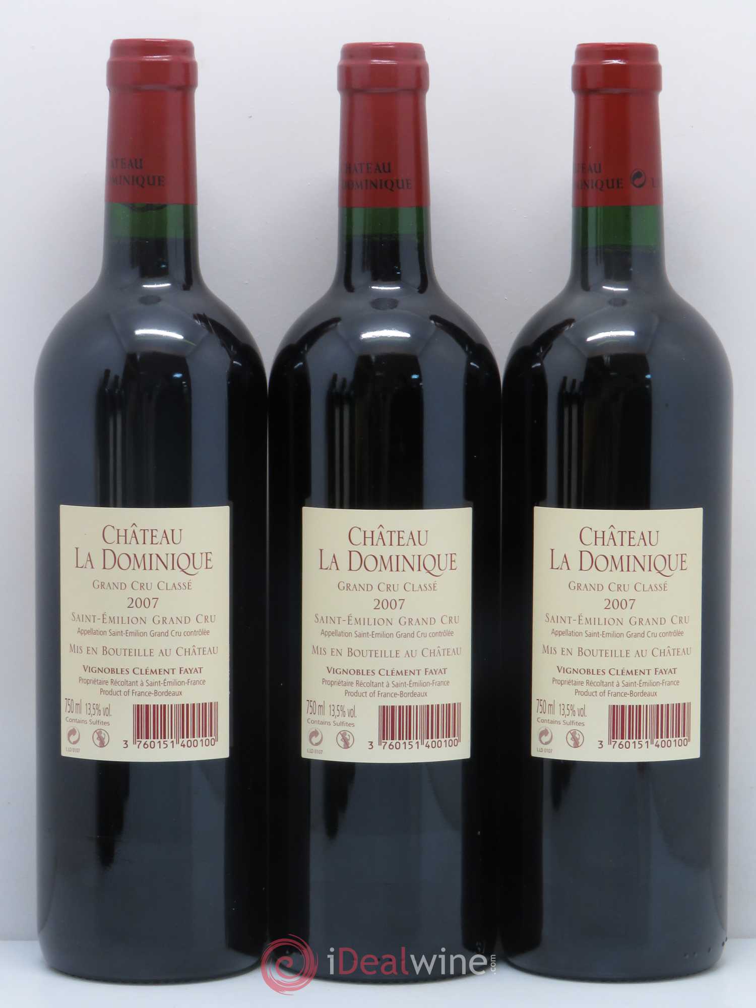 Château la Dominique Grand Cru Classé 2007 - Lot de 6 bouteilles - 2