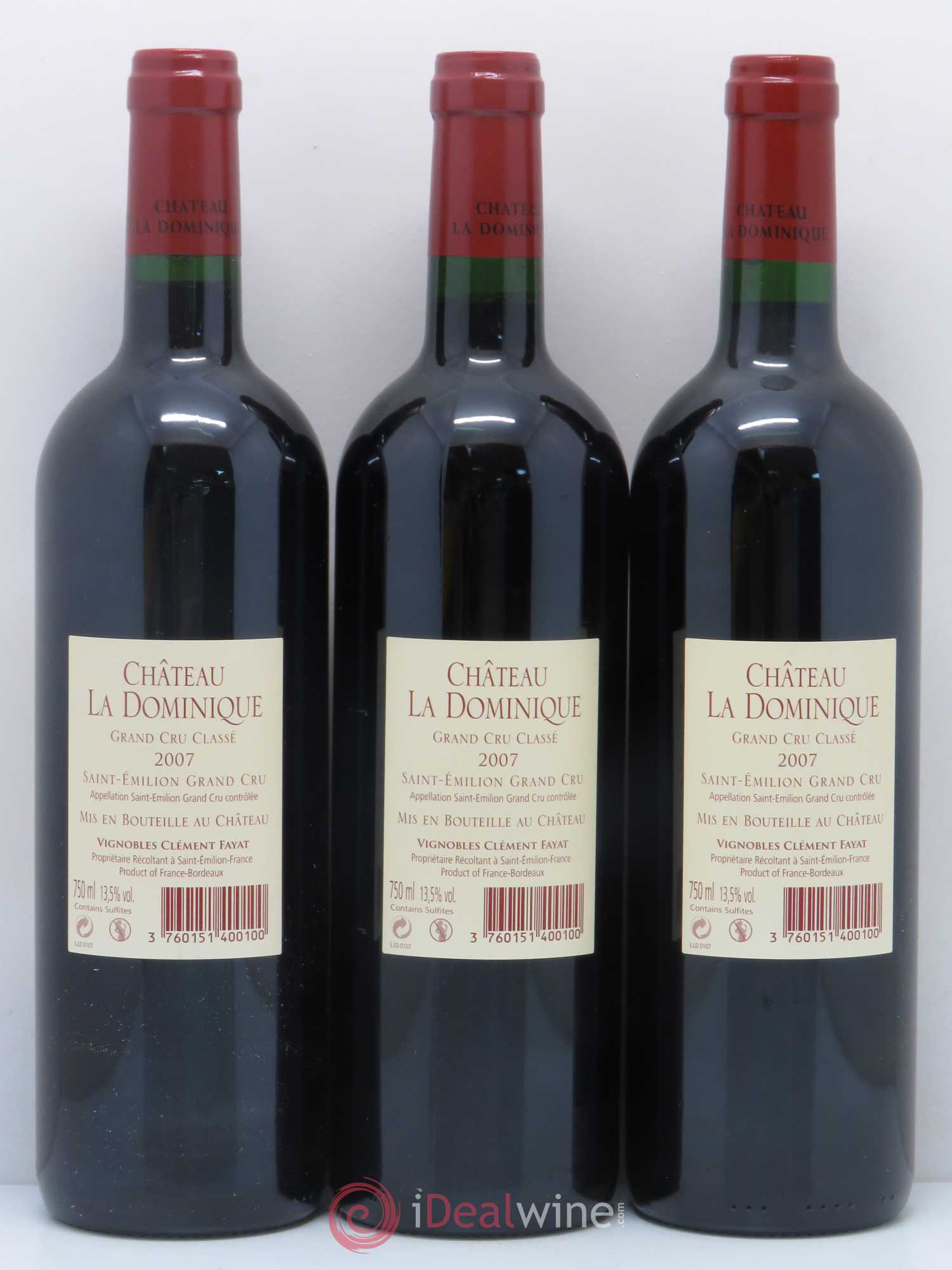 Château la Dominique Grand Cru Classé 2007 - Lot de 6 bouteilles - 4