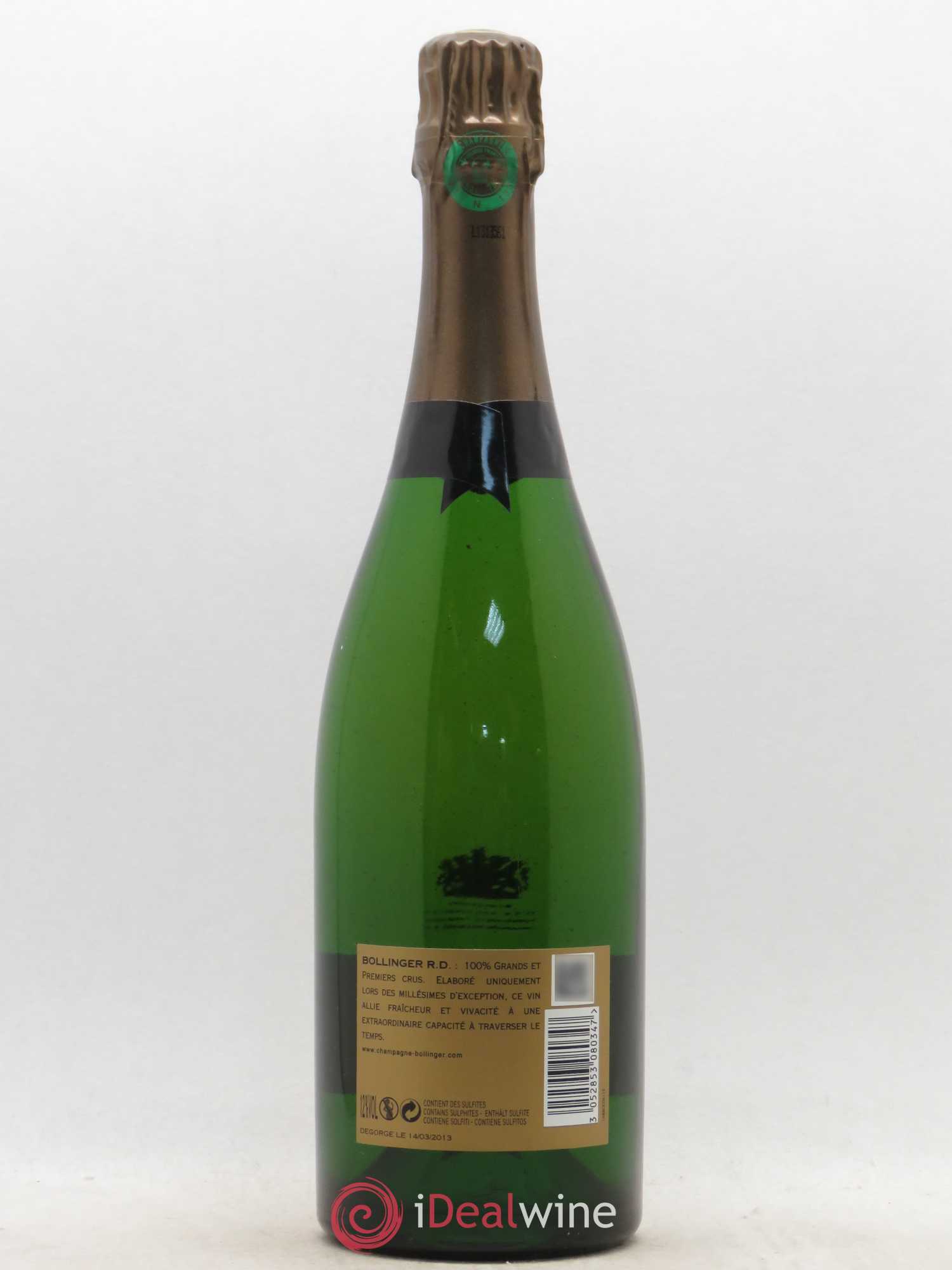 R.D. Extra-Brut Bollinger 1973 - Lot de 1 bouteille - 1