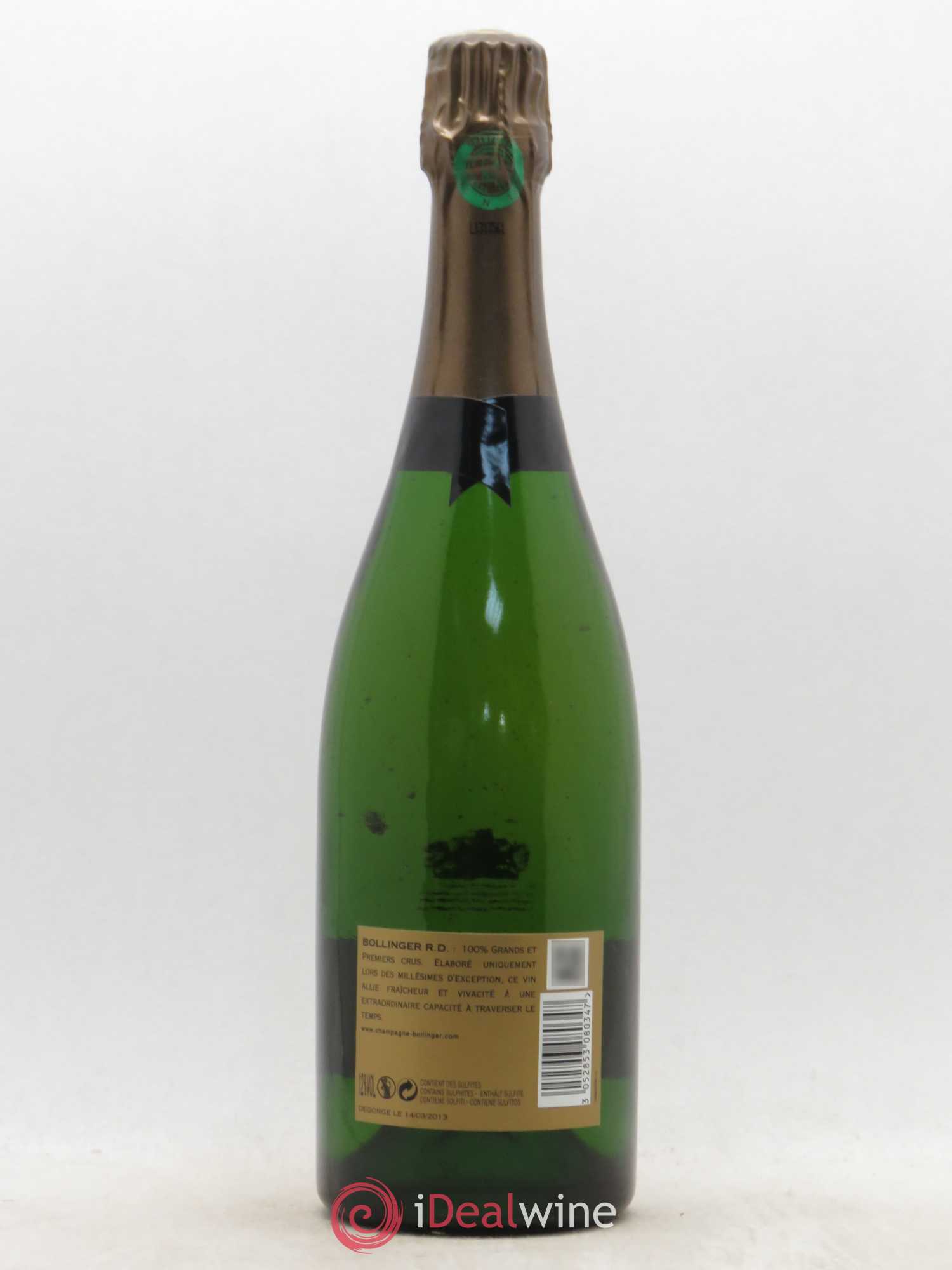 R.D. Extra-Brut Bollinger 1973 - Lot de 1 bouteille - 1