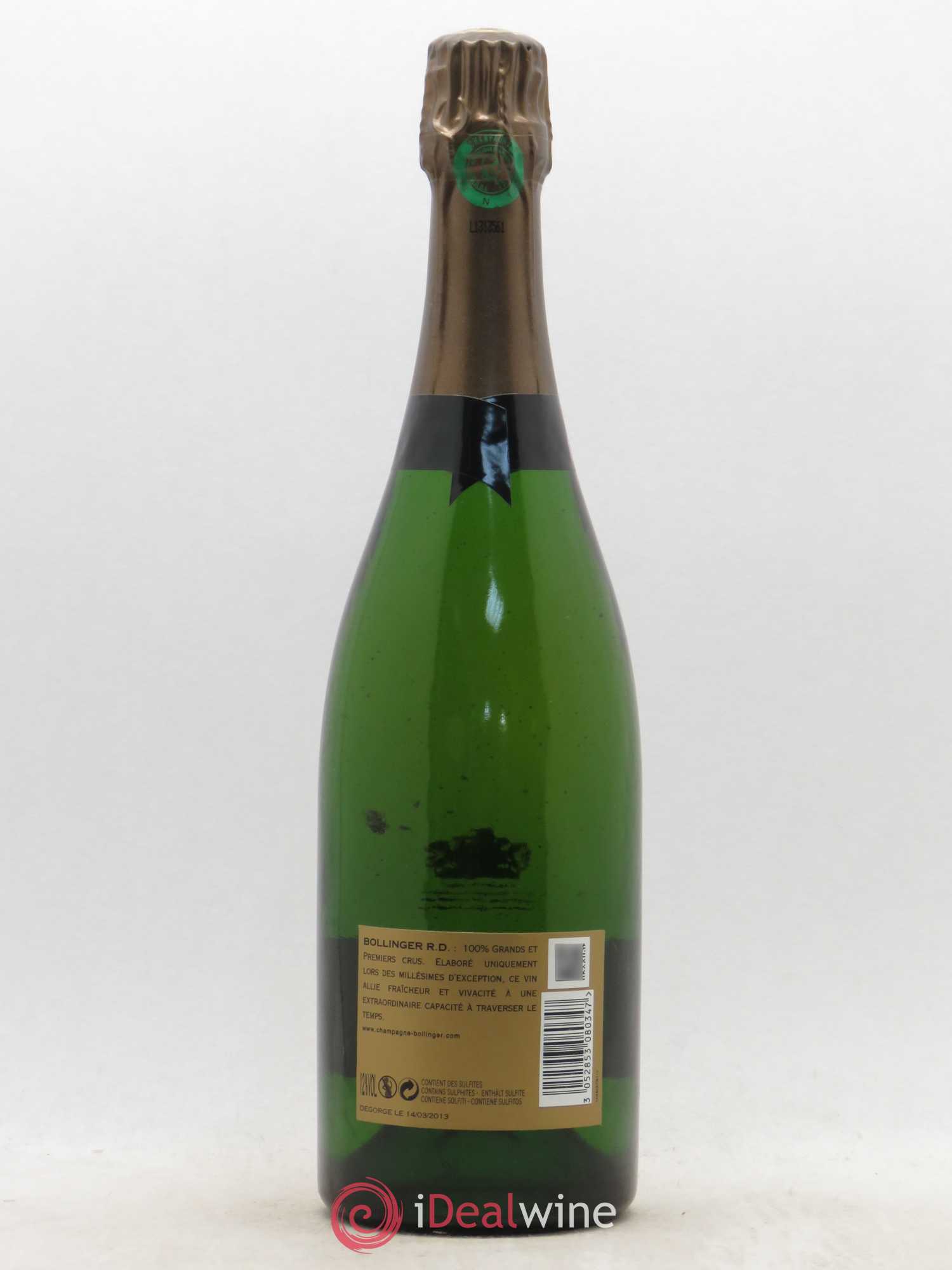 R.D. Extra-Brut Bollinger 1973 - Lot de 1 bouteille - 1