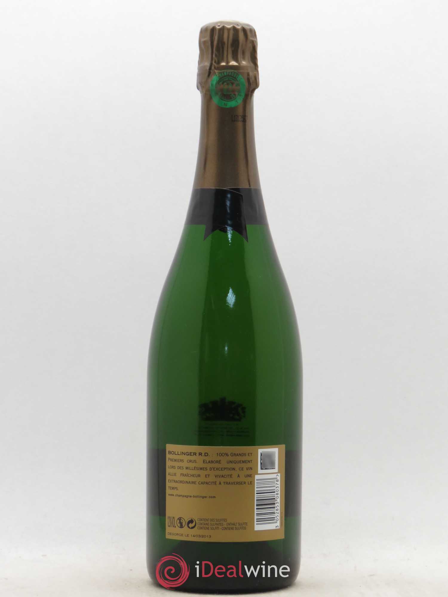 R.D. Extra-Brut Bollinger 1976 - Lot de 1 bouteille - 1