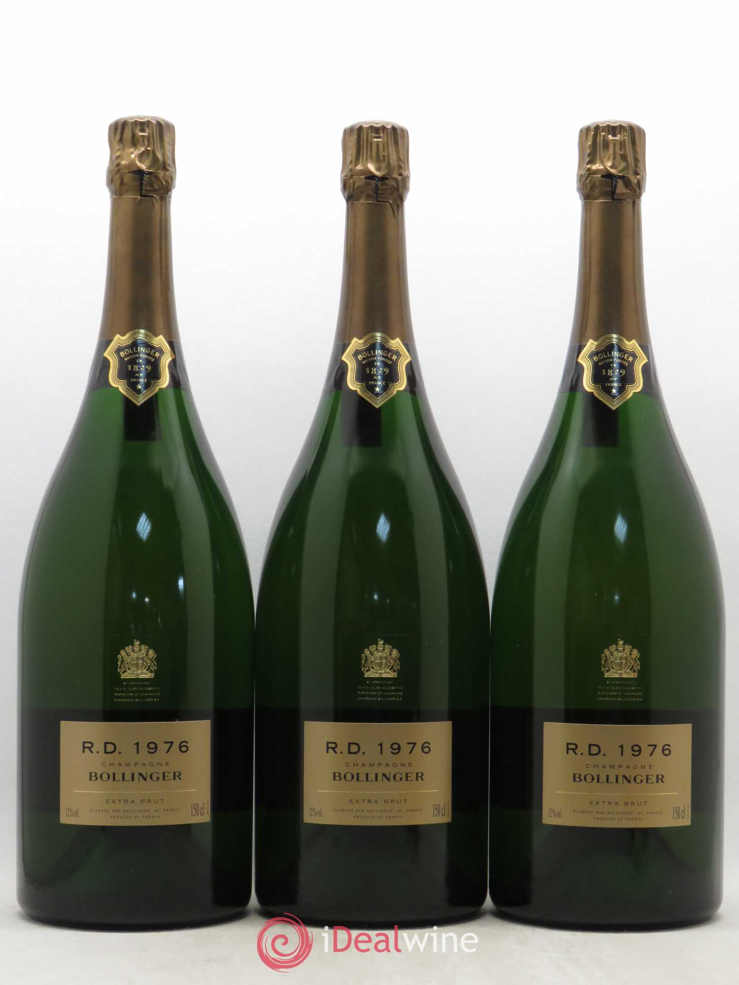R.D. Extra-Brut Bollinger 1976 - Lot de 3 magnums - 0