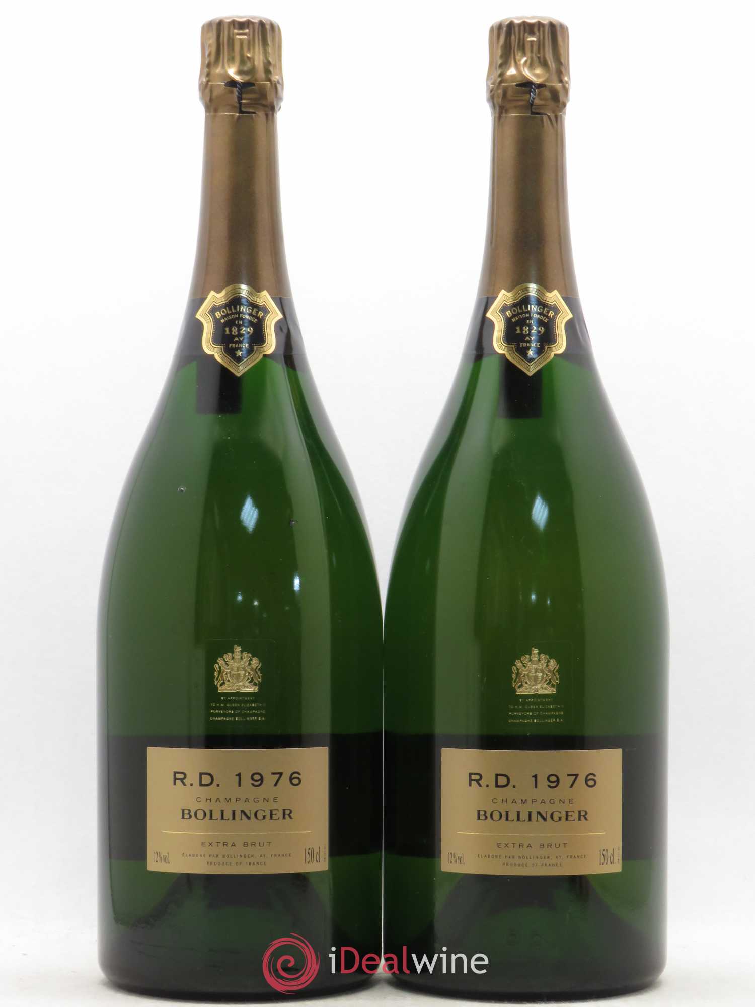 R.D. Extra-Brut Bollinger 1976 - Lot de 2 magnums - 0