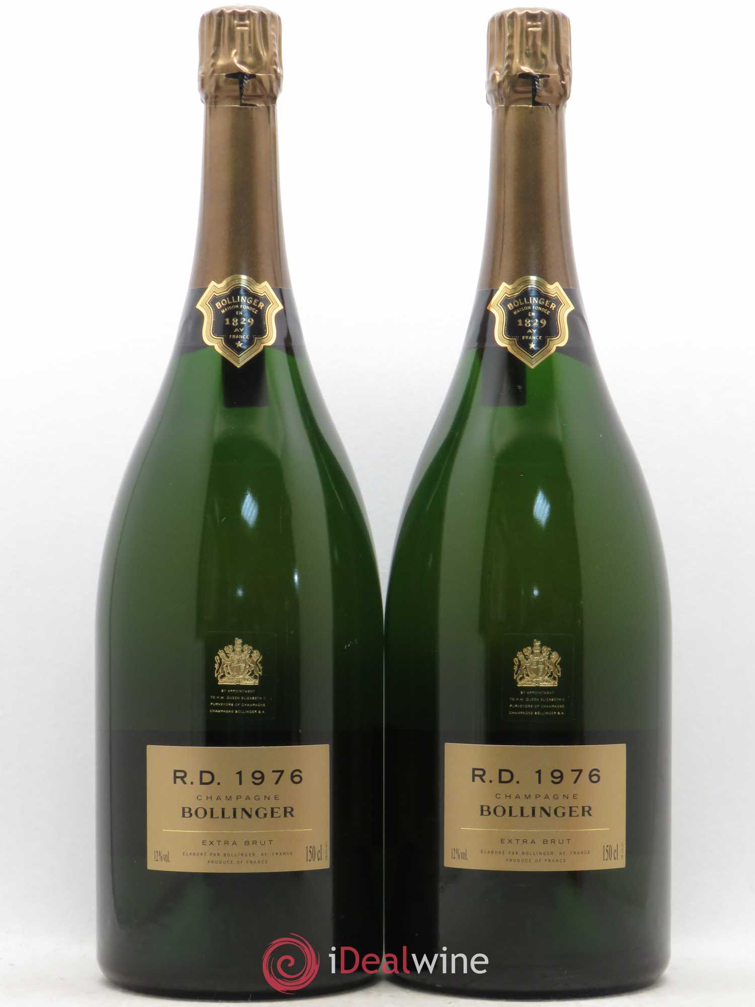 R.D. Extra-Brut Bollinger 1976 - Lot de 2 magnums - 0