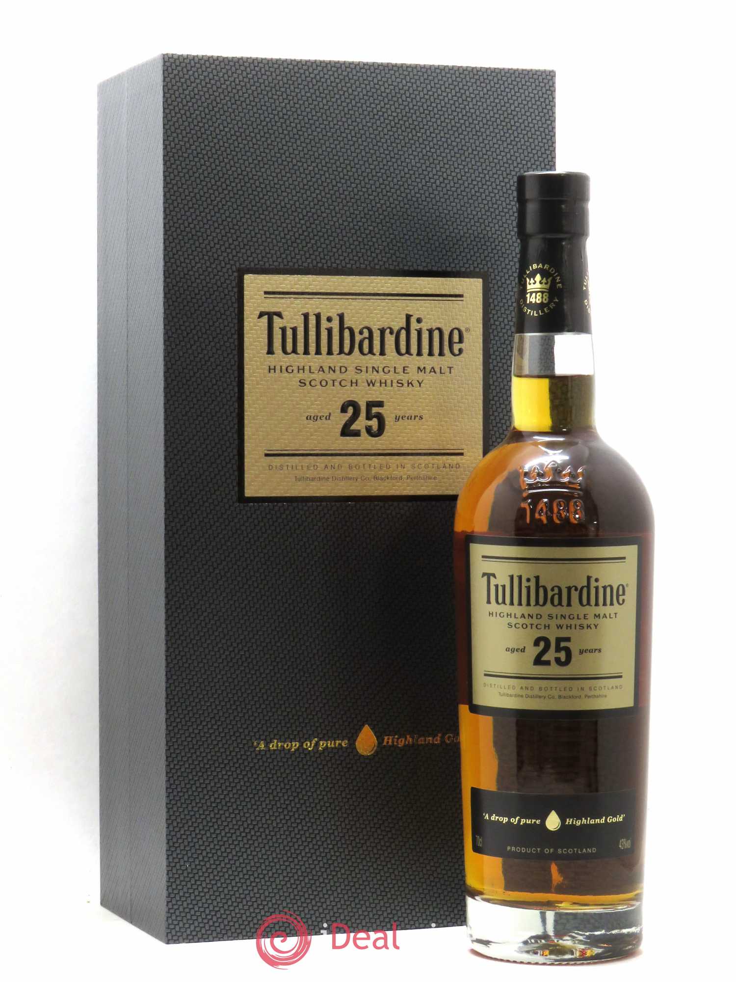 Whisky 25 Year Old Single Malt Tullibardine - Lot de 1 bouteille - 0