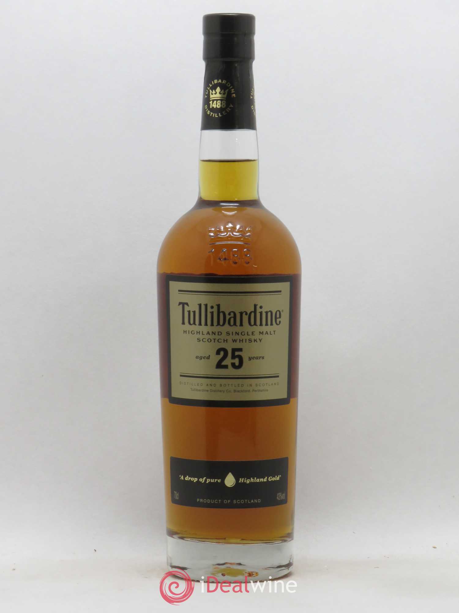 Whisky 25 Year Old Single Malt Tullibardine - Lot de 1 bouteille - 1