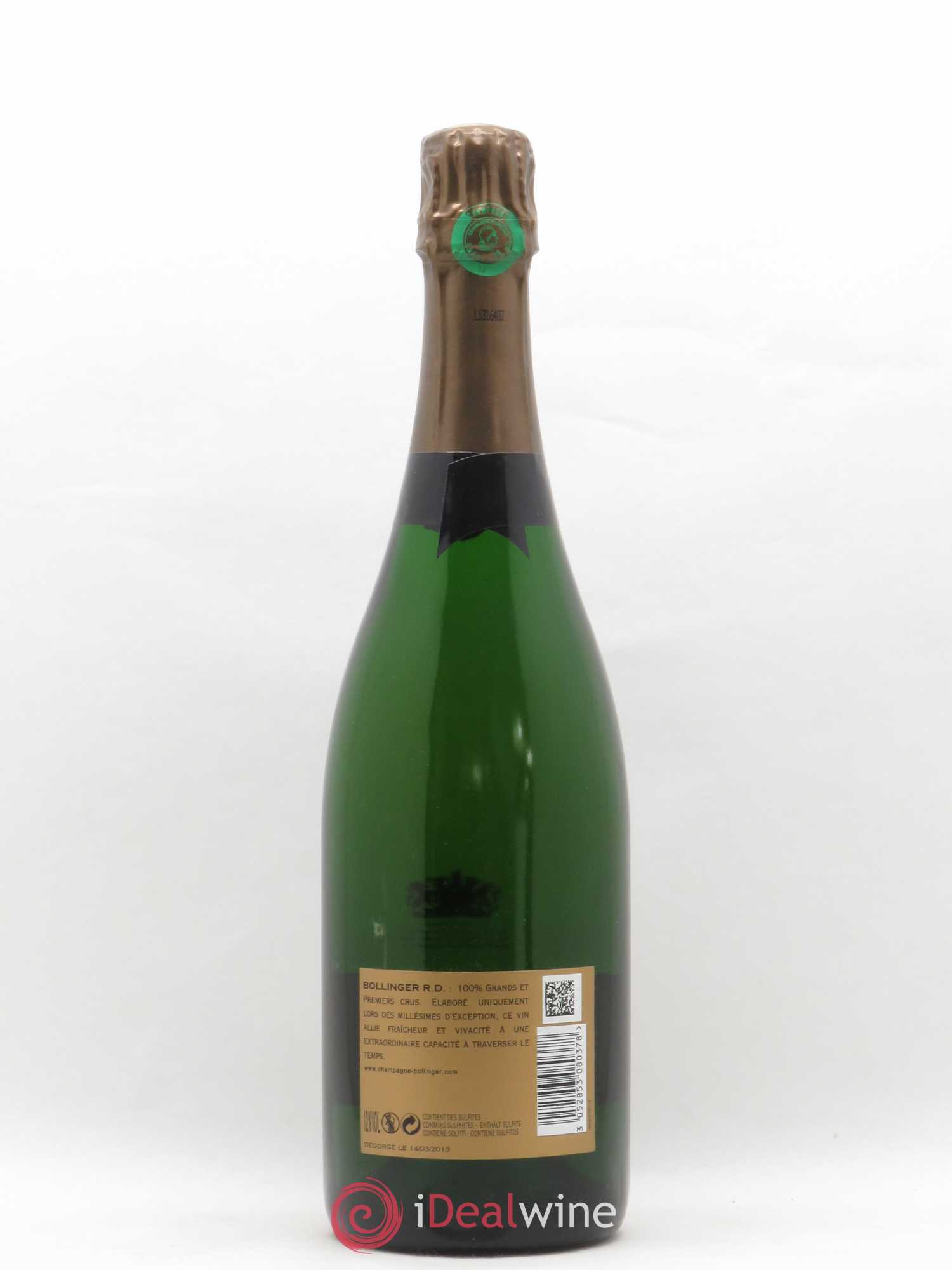R.D. Extra-Brut Bollinger 1976 - Lot de 1 bouteille - 1