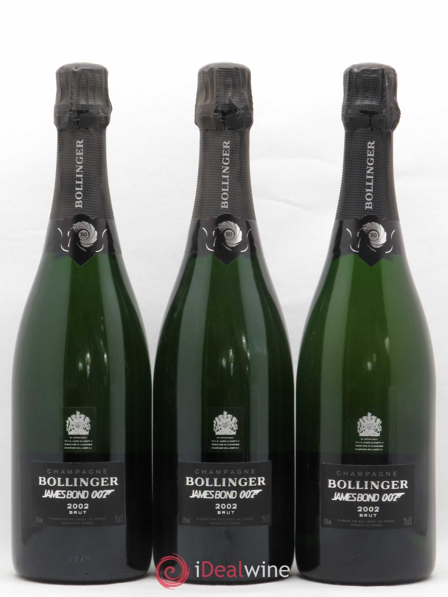 James Bond 007 Bollinger 2002 - Lot de 3 bouteilles - 0