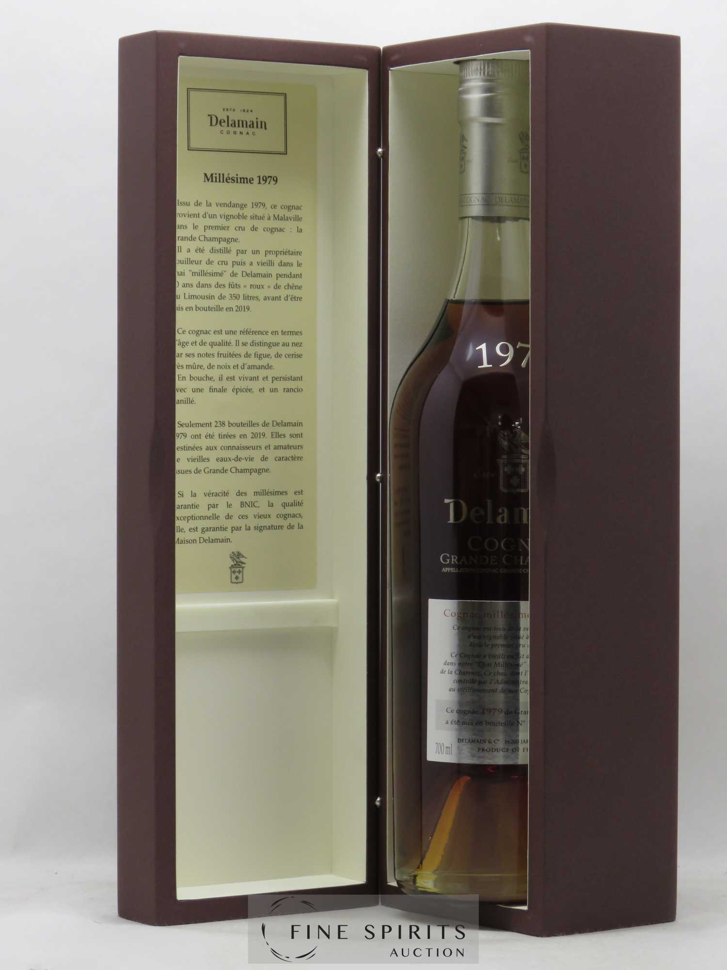 Cognac Delamain 40 years 1979 Grande Champagne Chai Millésimé - Lot de 1 bouteille - 2