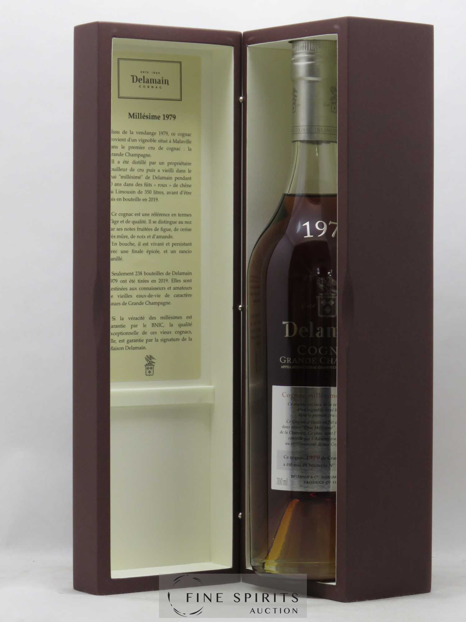 Cognac Delamain 40 years 1979 Grande Champagne Chai Millésimé - Lot de 1 bouteille - 2