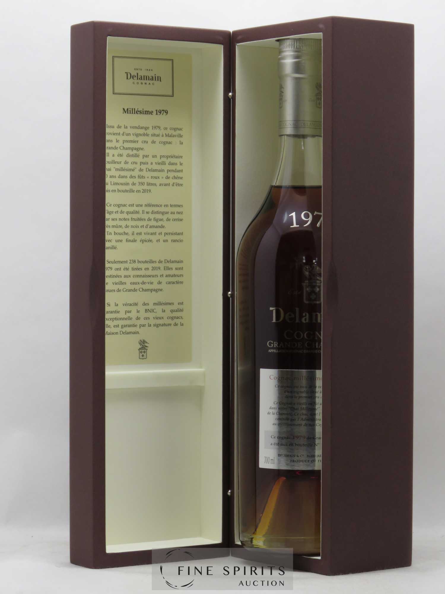 Cognac Delamain 40 years 1979 Grande Champagne Chai Millésimé - Lot de 1 bouteille - 2