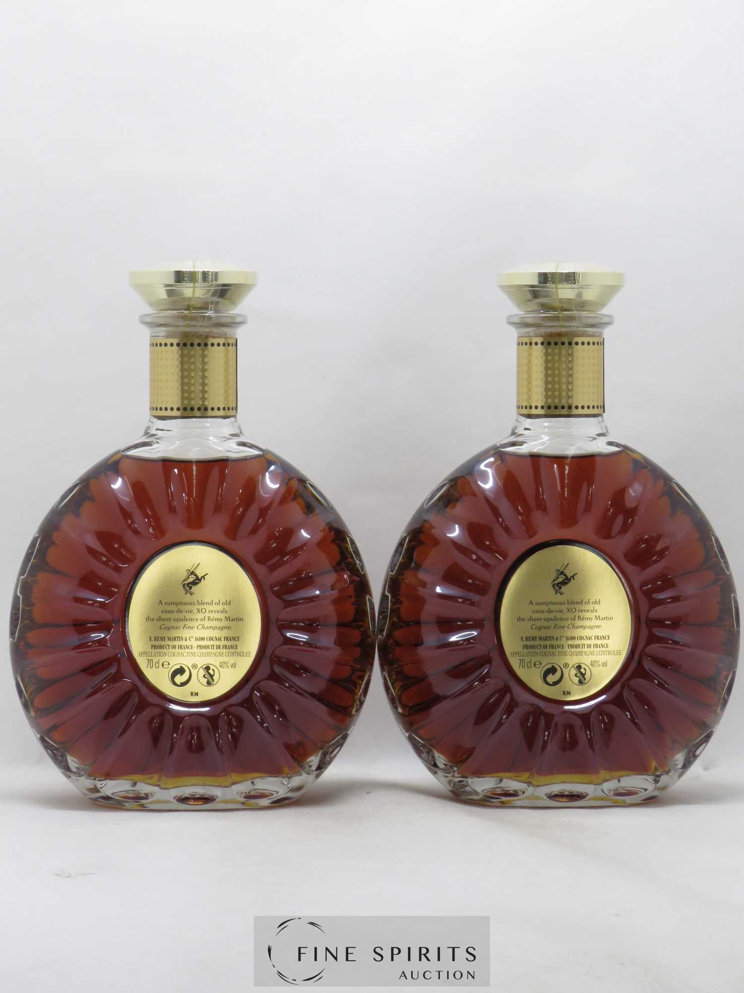 Cognac Rémy Martin Of. XO (70cl.) - Posten von 2 Flaschen - 1