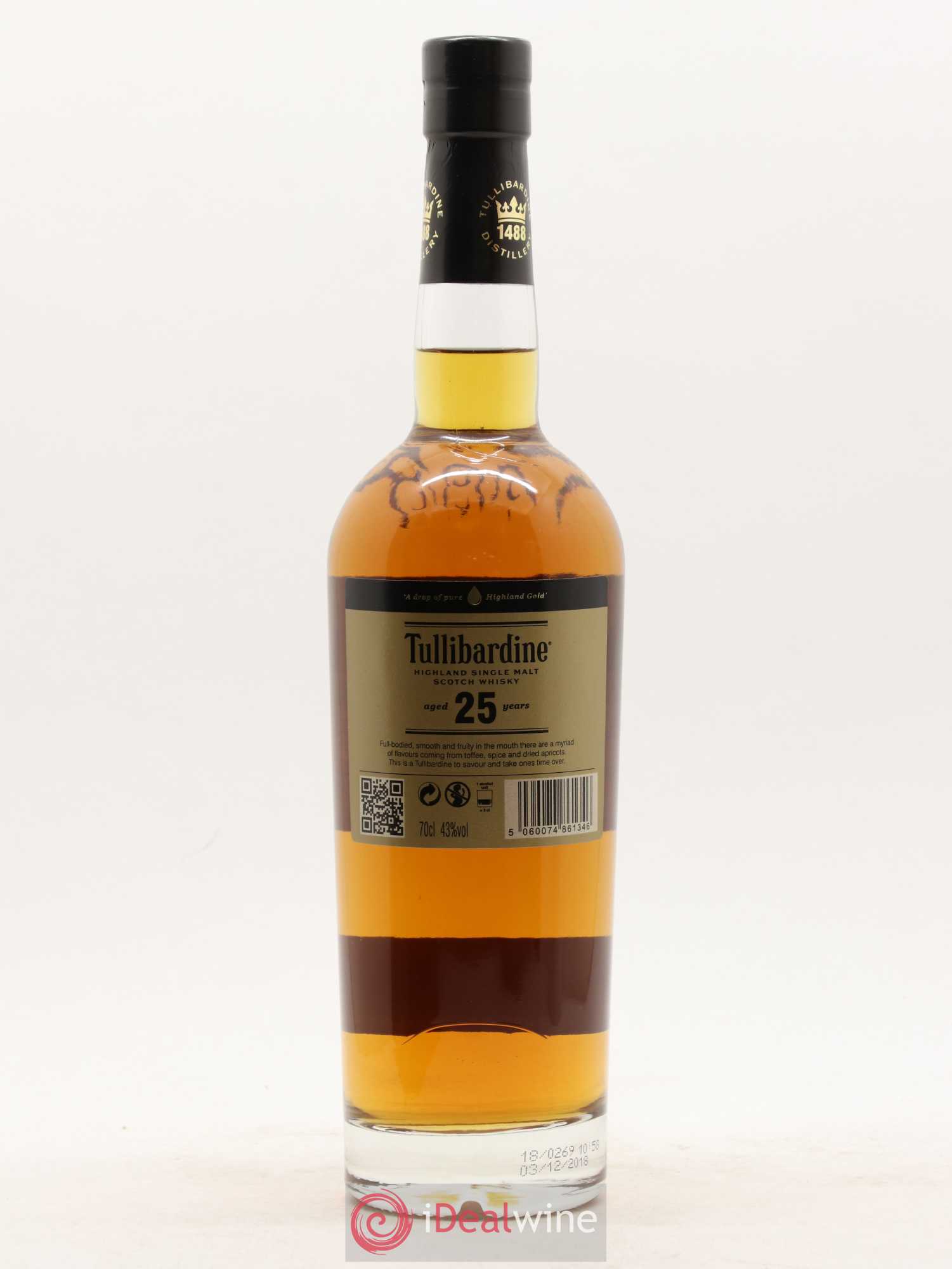 Whisky Edrington Tullibardine 25 ans - Lot of 1 bottle - 2