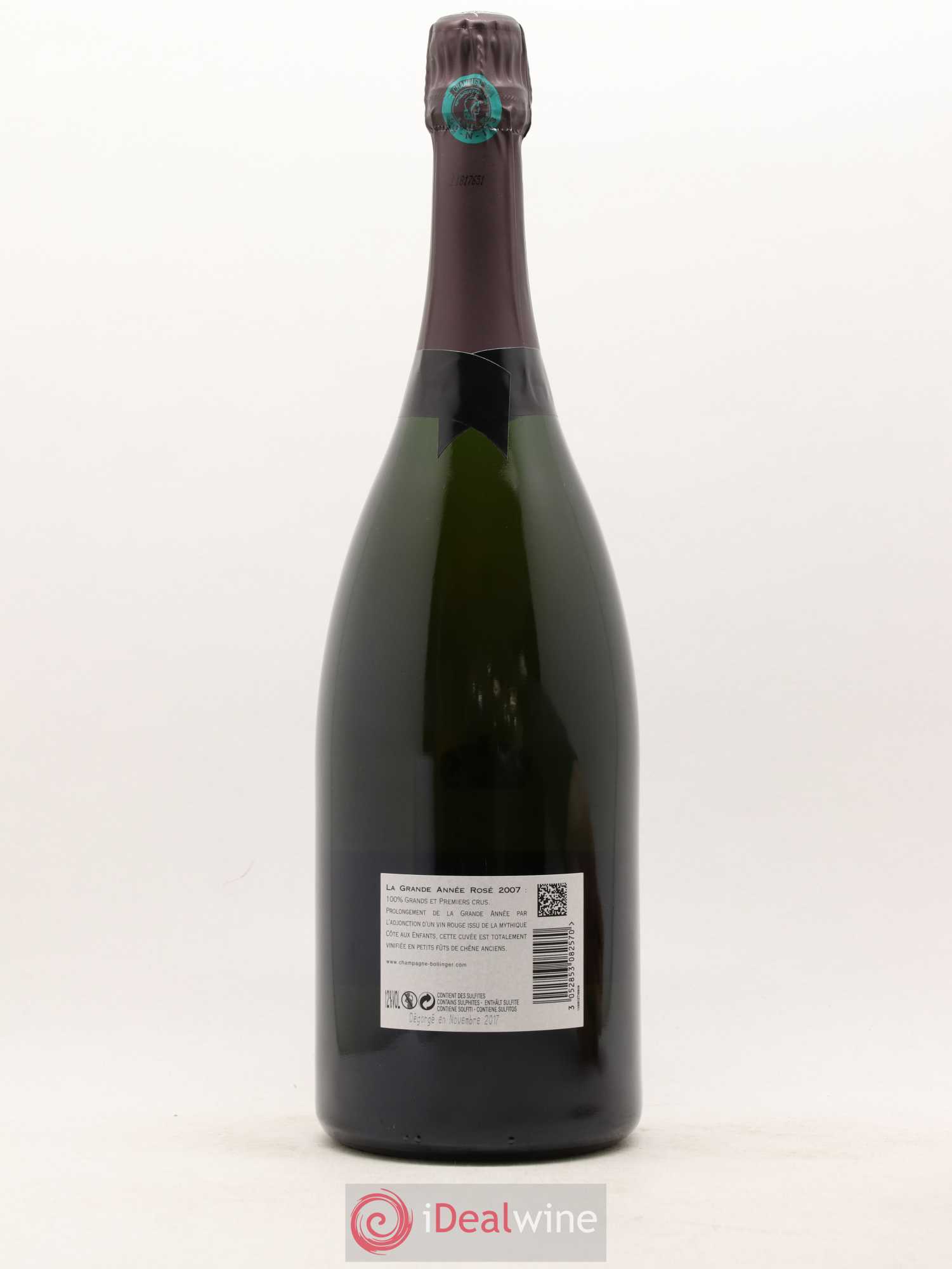 Grande Année Brut Bollinger 2007 - Lot de 1 magnum - 1