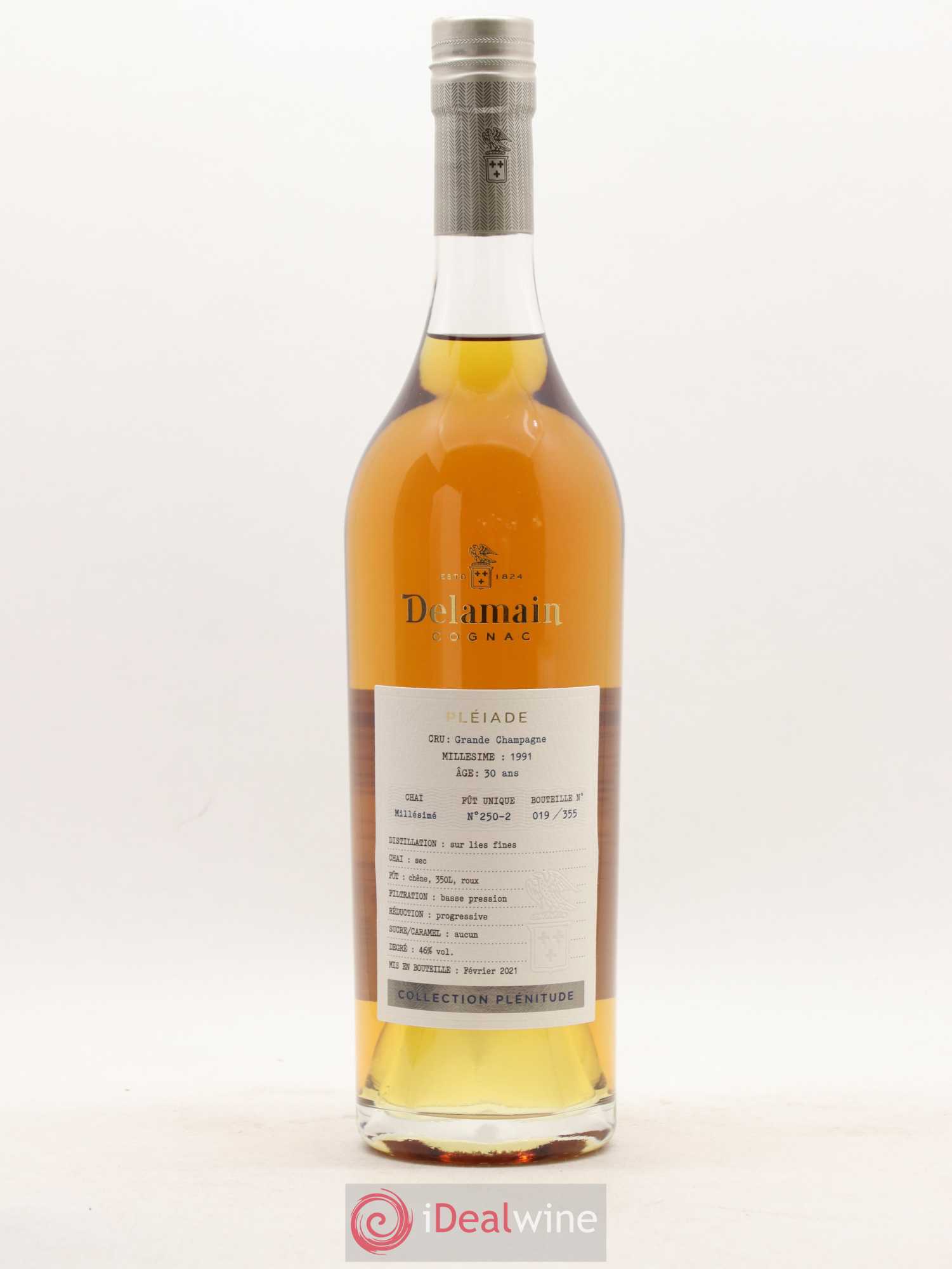Cognac Delamain Grande Champagne Pléiade Collection Plénitude 30 ans 1991 - Lot of 1 bottle - 1