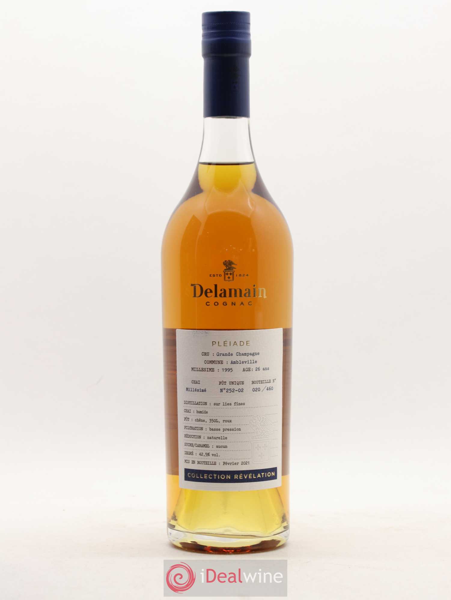 Cognac Delamain Grande Champagne Pléiade Collection Révélation  26 ans 1995 - Lot de 1 bouteille - 1