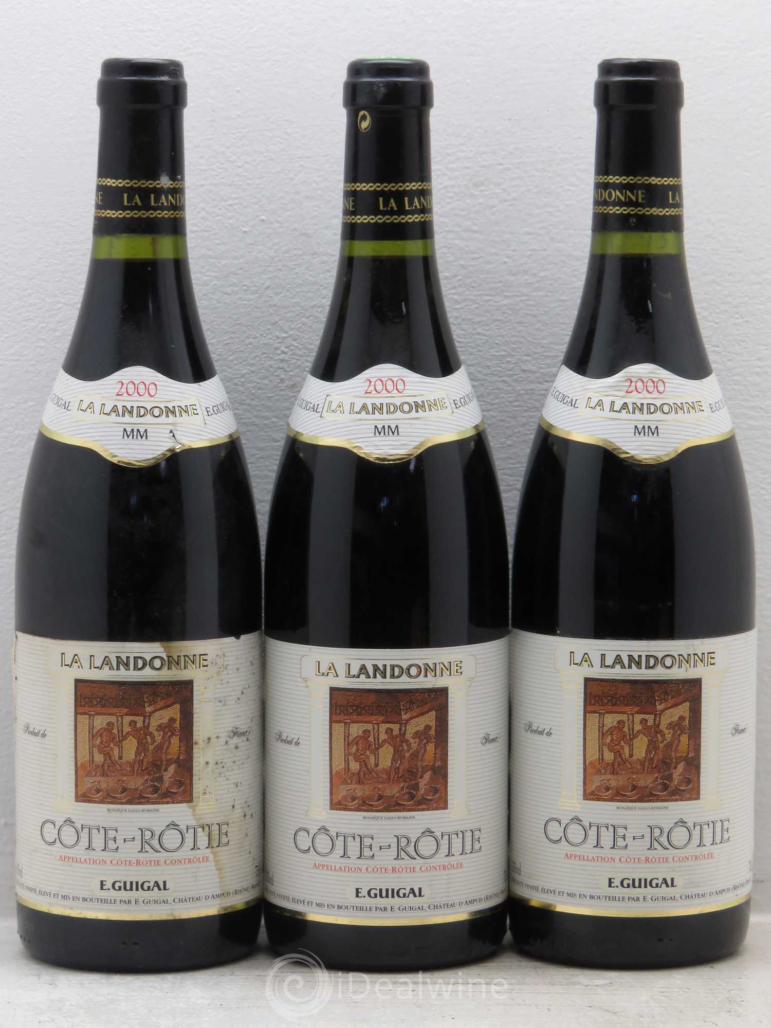 Côte-Rôtie La Landonne Guigal 2000 - Lot de 3 bouteilles - 0