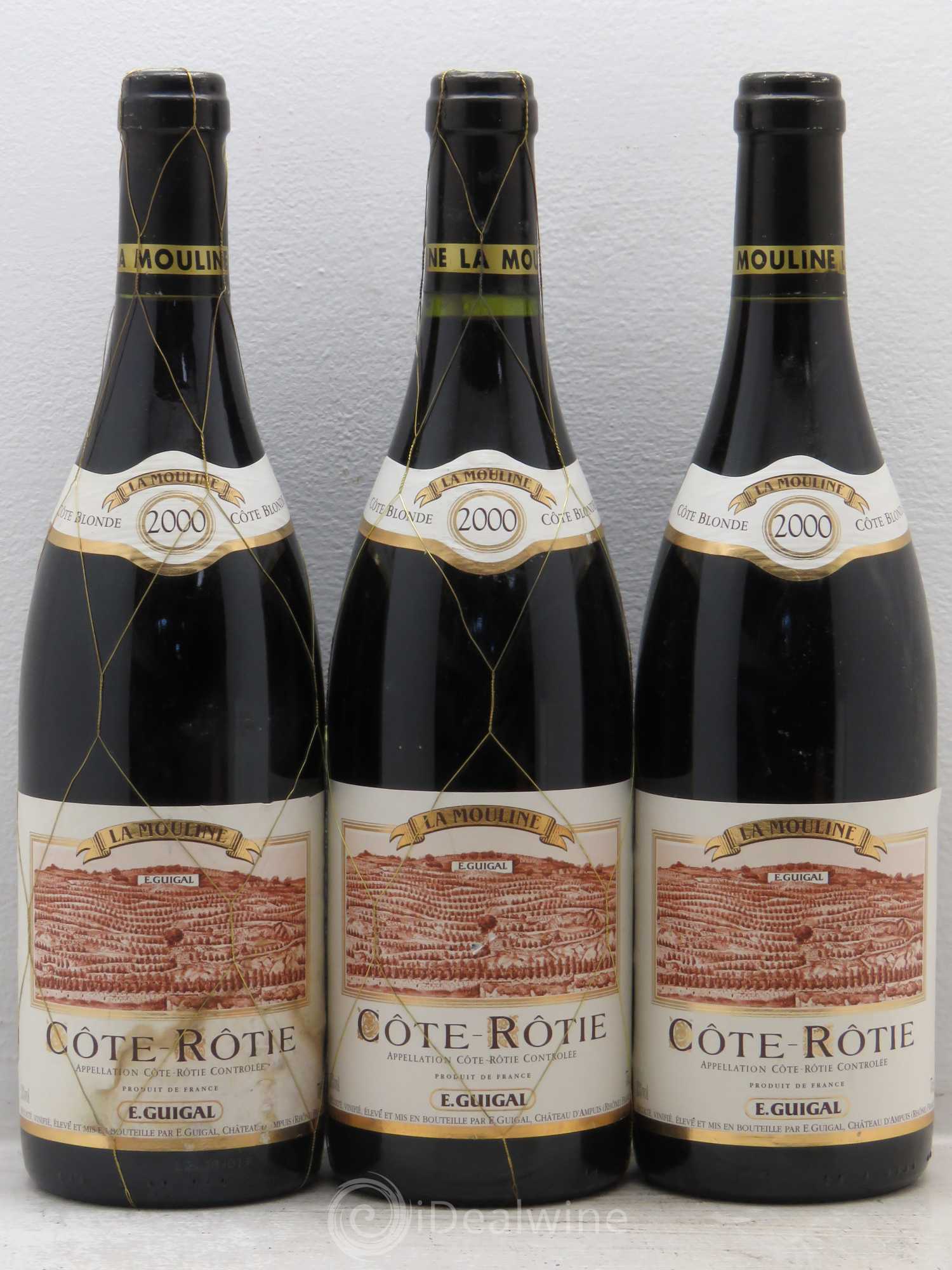 Côte-Rôtie La Mouline Guigal 2000 - Lot de 3 bouteilles - 0