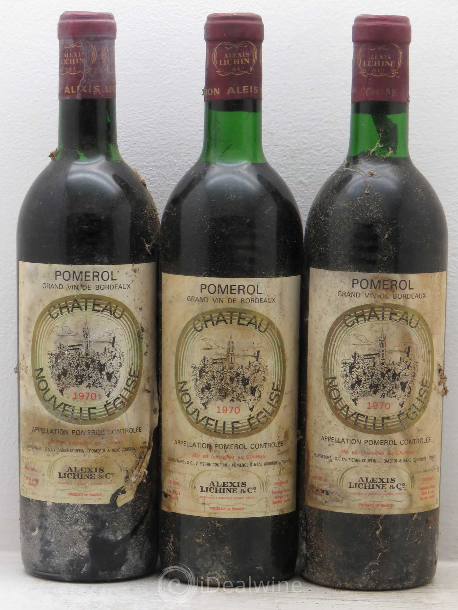 Pomerol Nouvelle église 1970 - Posten von 3 Flaschen - 0