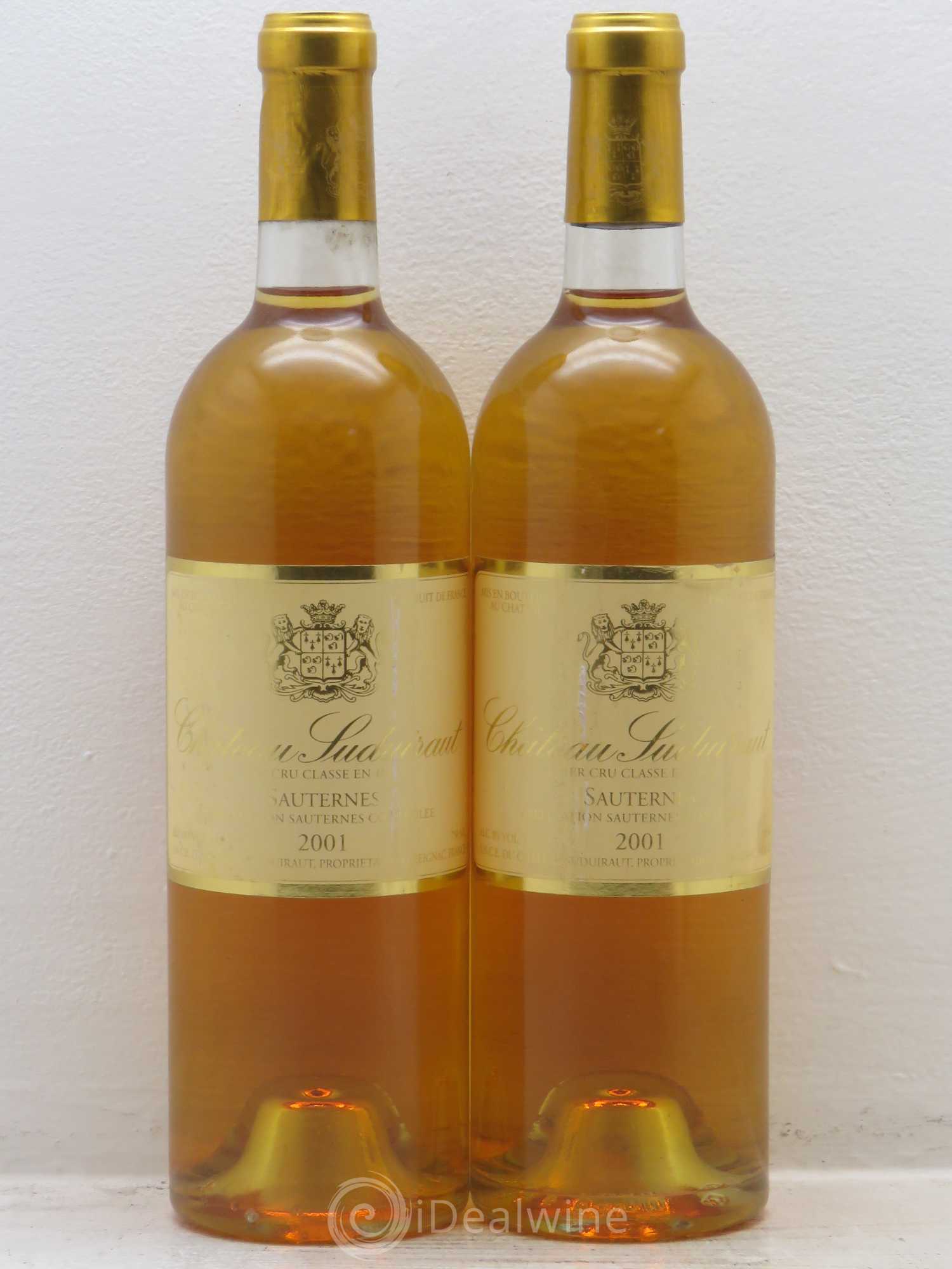 Château Suduiraut 1er Grand Cru Classé 2001 - Lotto di 2 bottiglie - 0