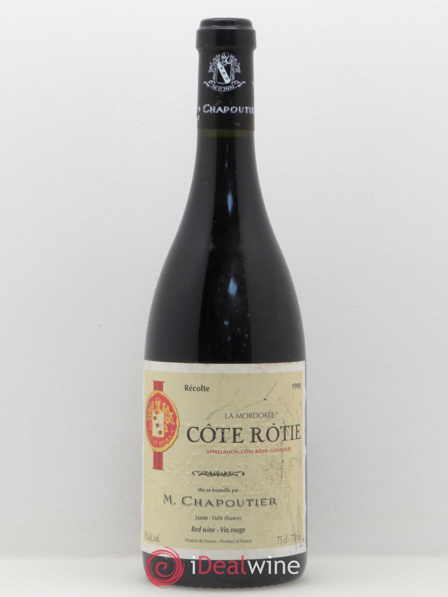 Côte-Rôtie La Mordorée Chapoutier 1998 - Lot de 1 bouteille - 0