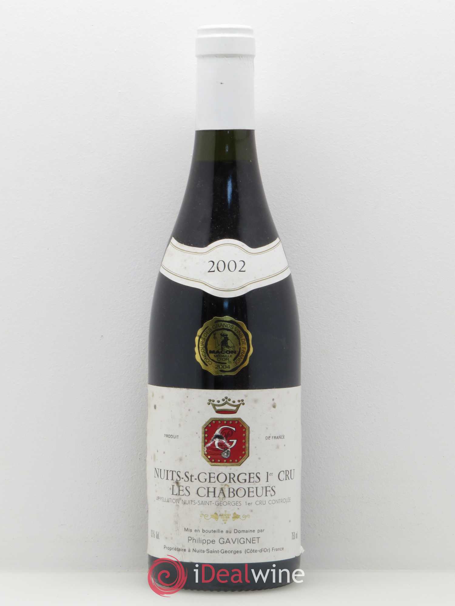Nuits-Saint-Georges 1er Cru Les Chaboeufs Gavignet 2002 - Posten von 1 Flasche - 0