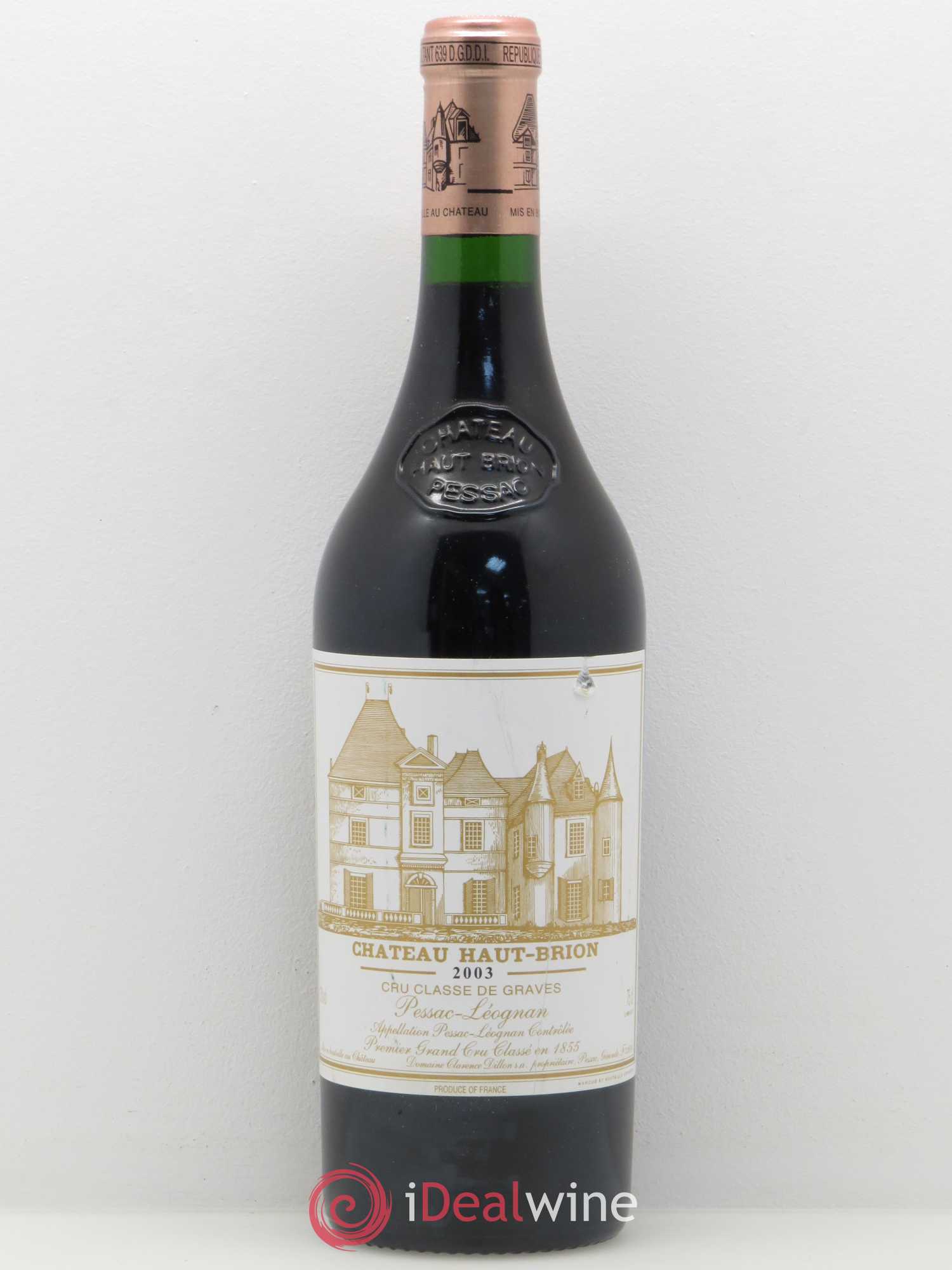 Château Haut Brion 1er Grand Cru Classé 2003 - Lot de 1 bouteille - 0